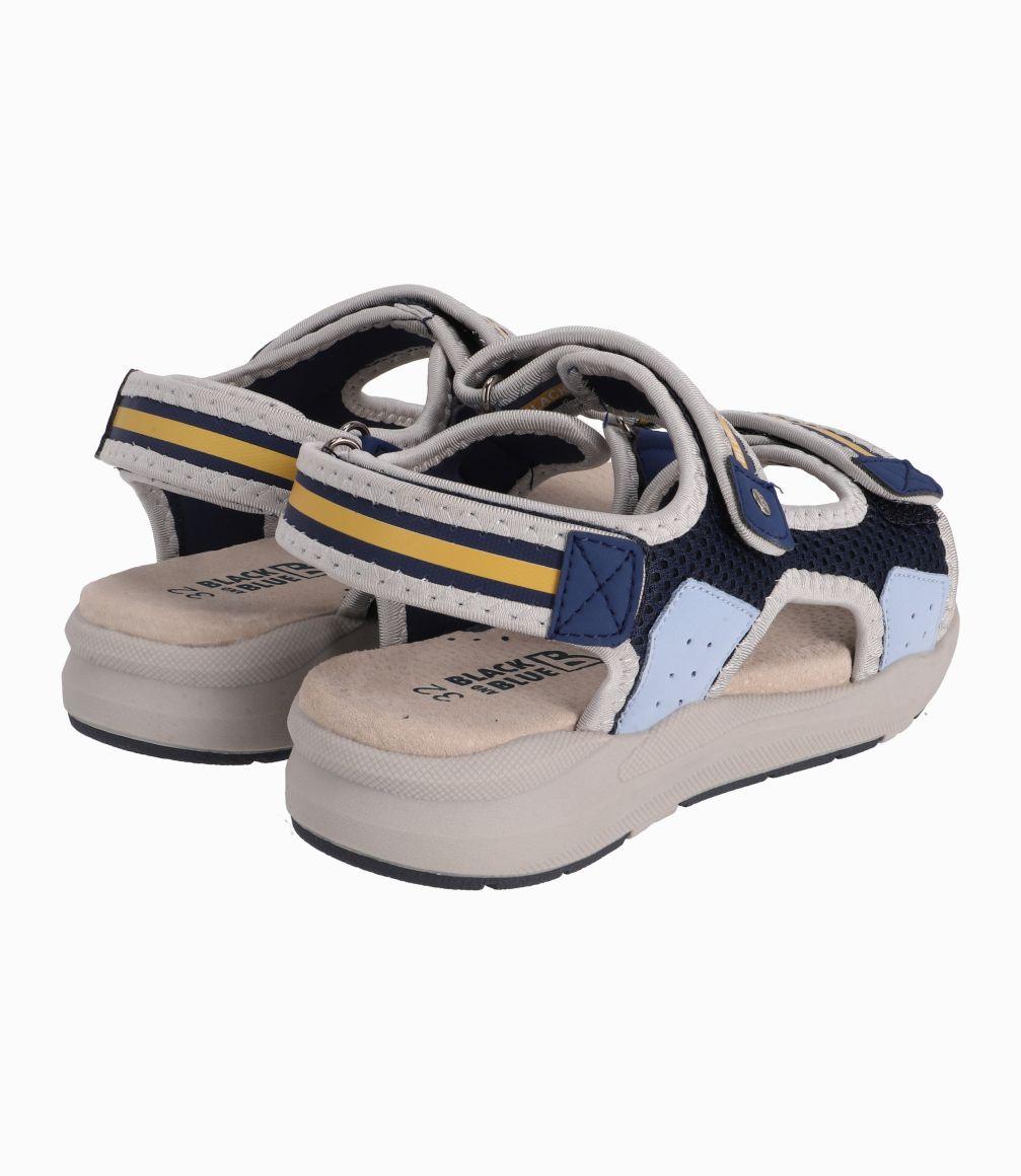Sandalia Chunky Niño Azul Black and Blue-2