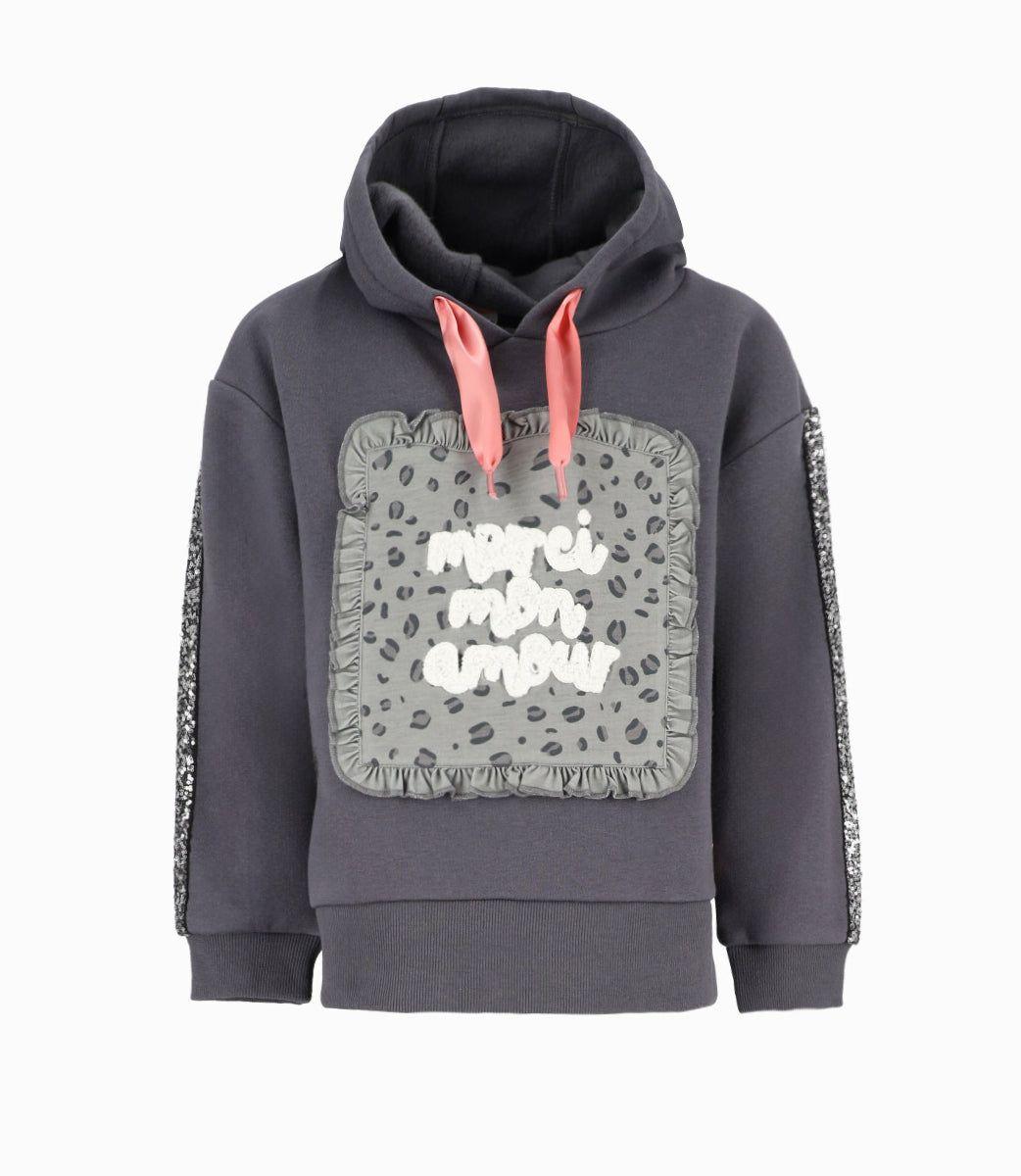 Polerón niña glitter gris 4 Kids-0