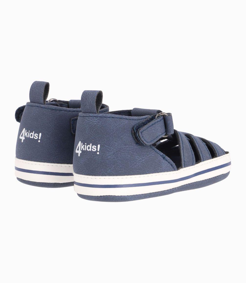 Sandalia Cangrejera Recién Nacido Azul Marino 4 Kids-2
