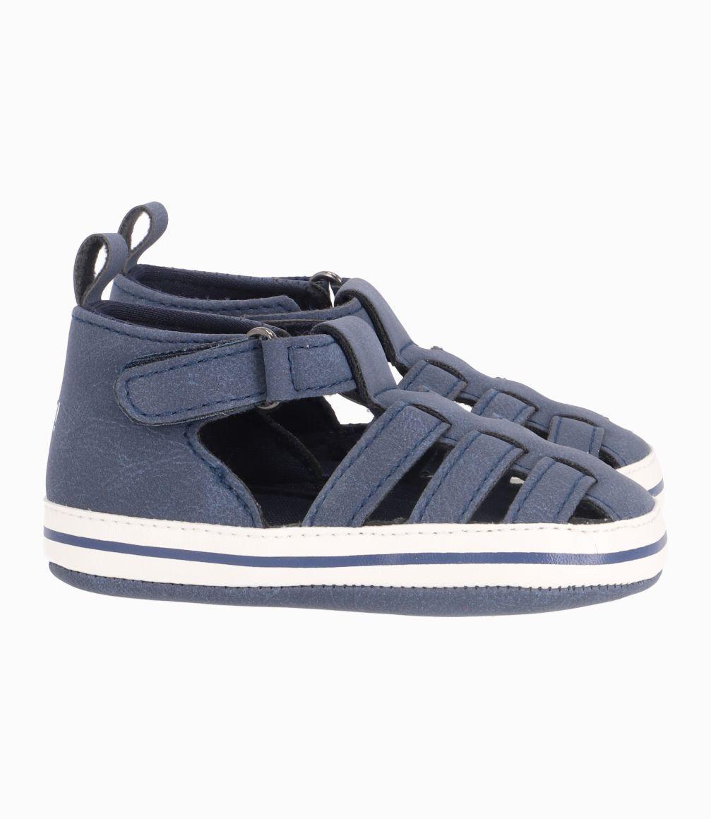 Sandalia Cangrejera Recién Nacido Azul Marino 4 Kids-1