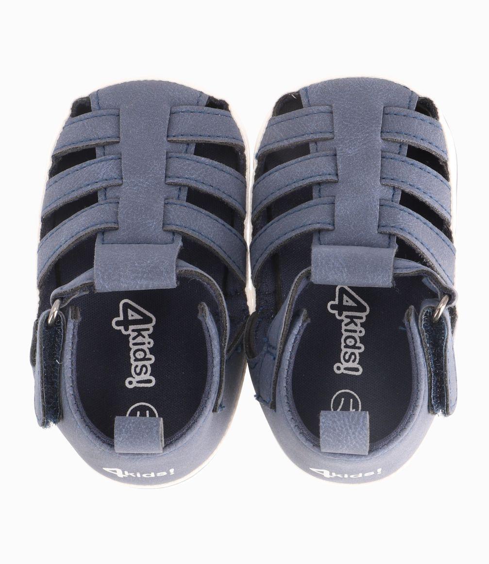 Sandalia Cangrejera Recién Nacido Azul Marino 4 Kids-3