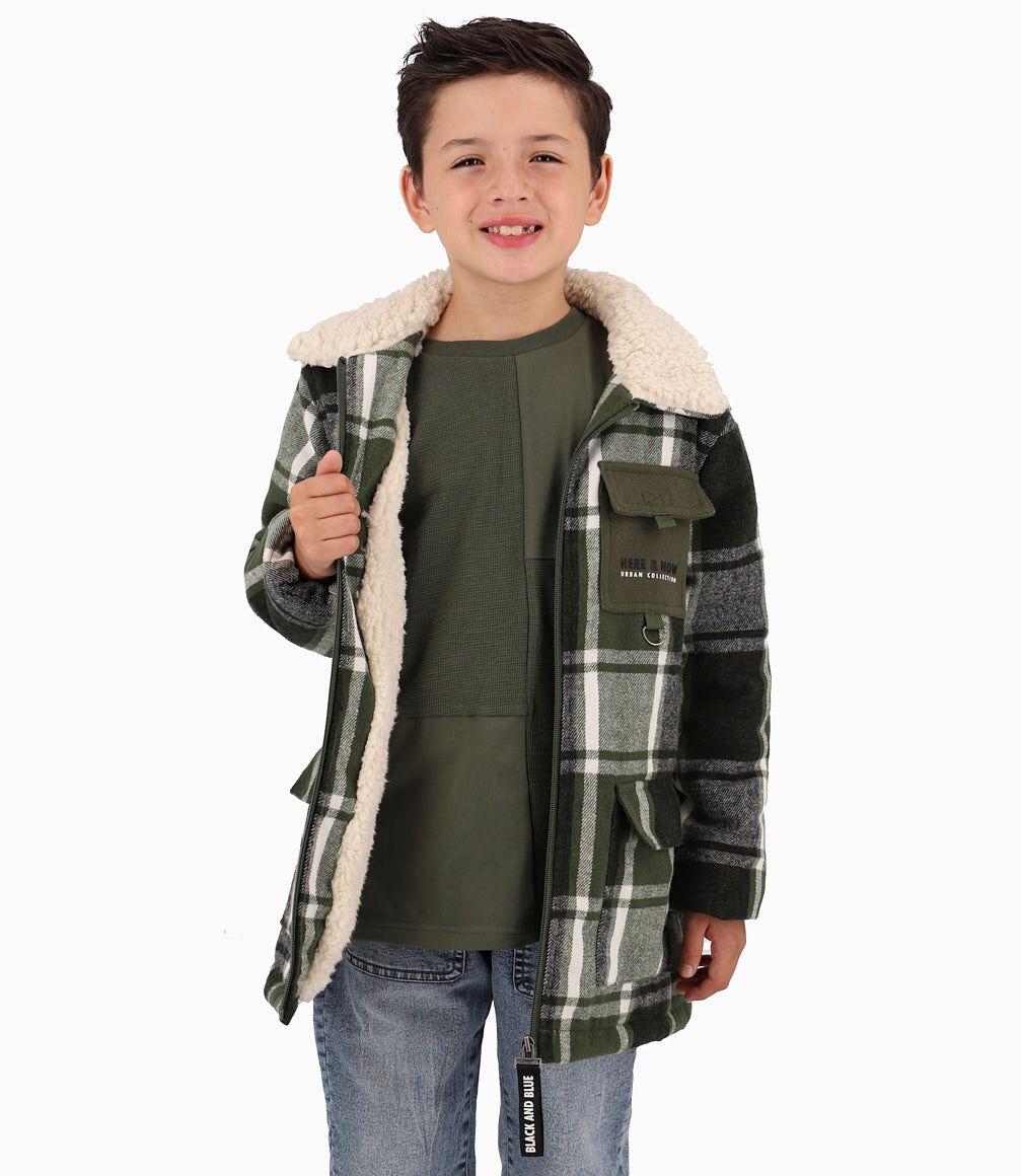 Chaqueta Niño Leñadora Black And Blue Verde-1