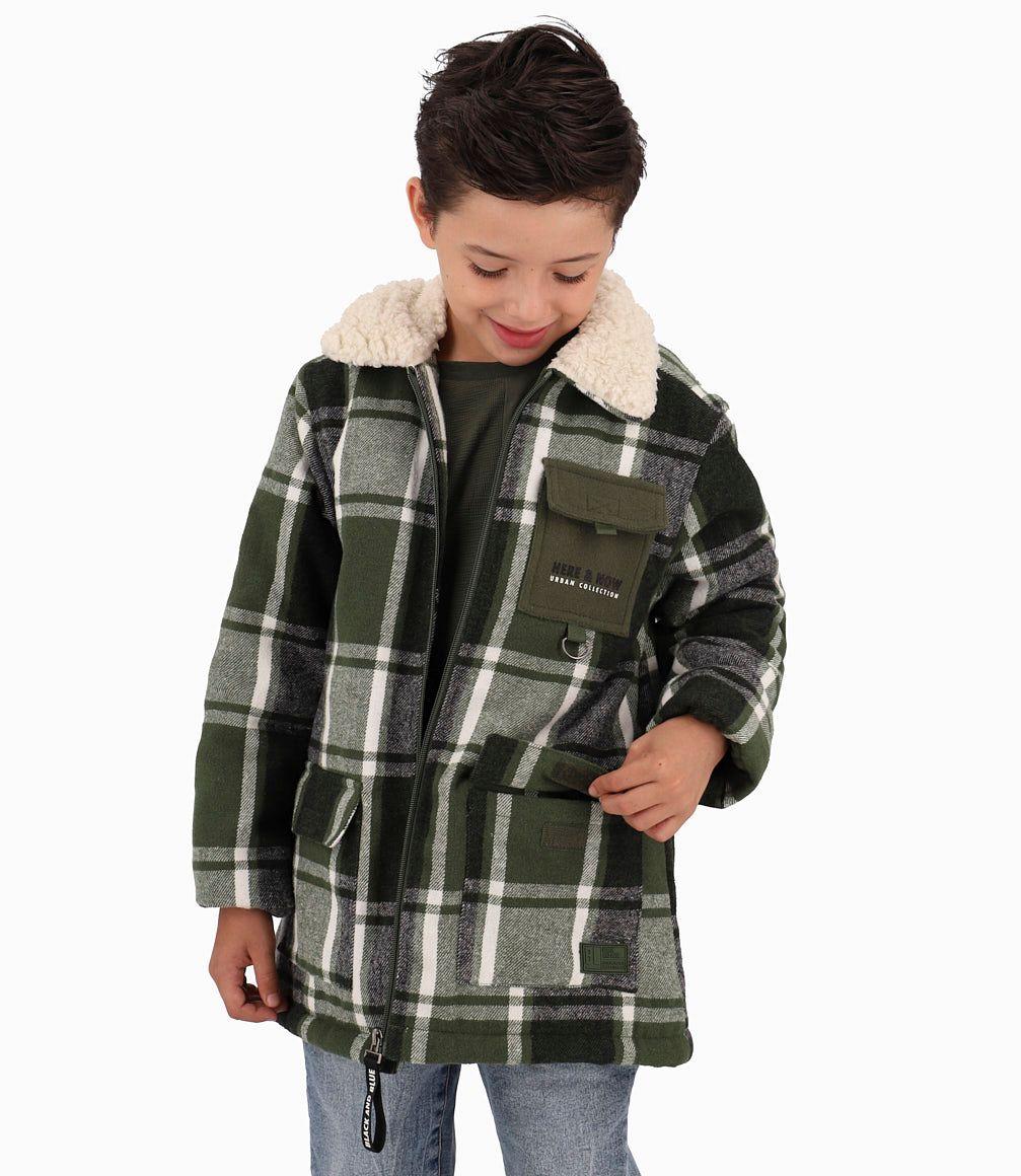 Chaqueta Niño Leñadora Black And Blue Verde-2
