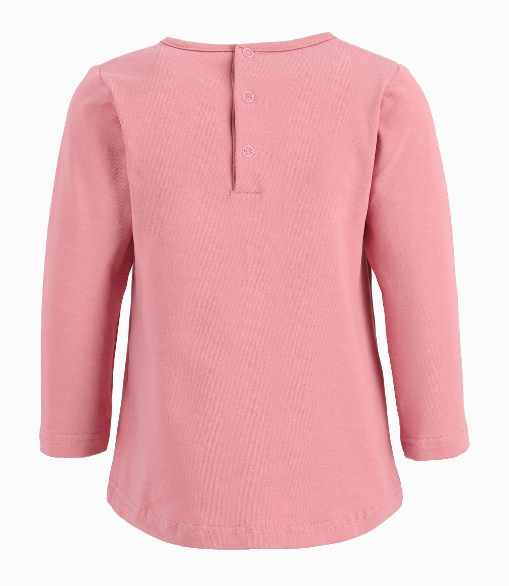 Polera Bebé Niña Con Mariposas Limonada Palo Rosa-2
