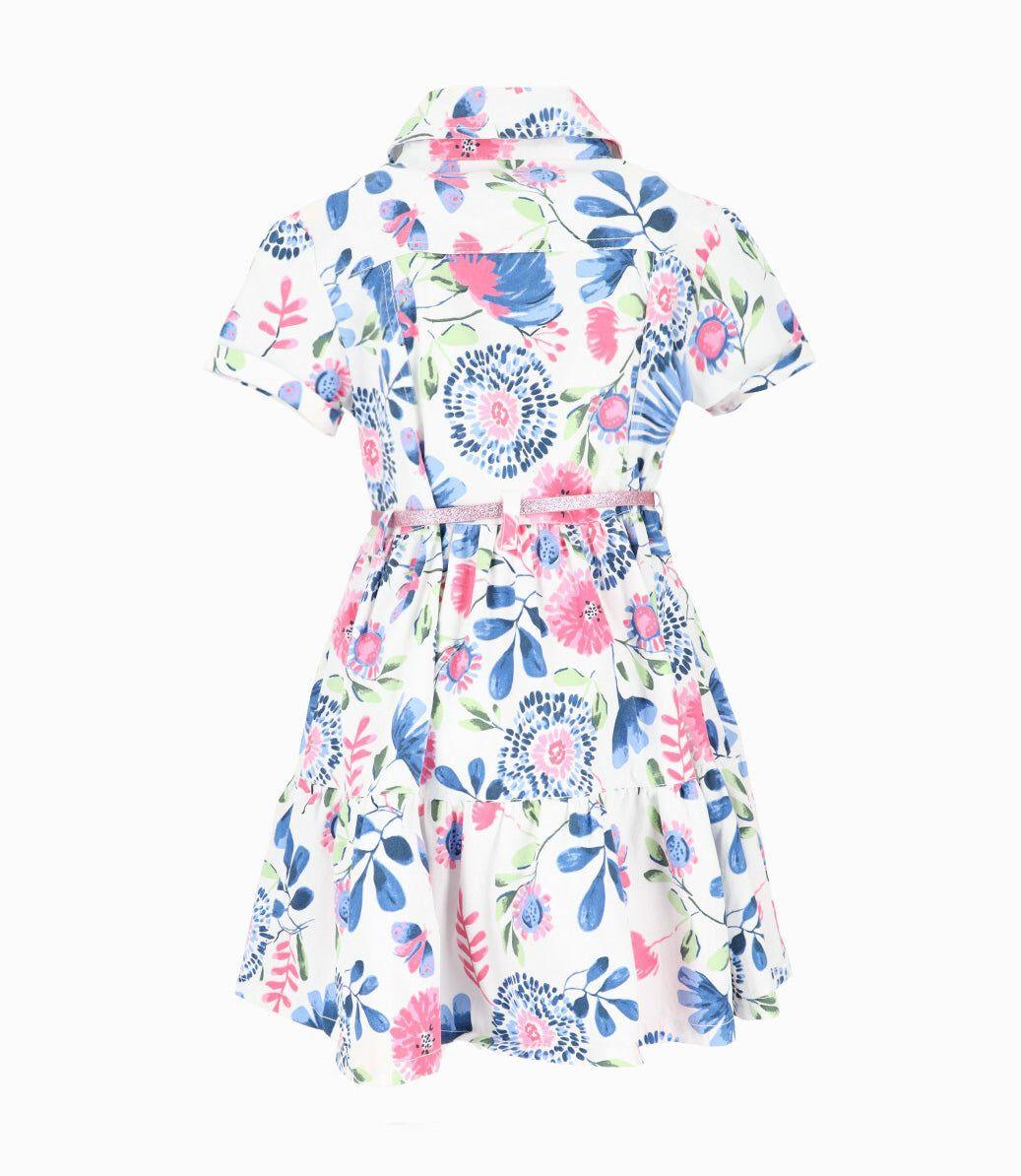 Vestido niña con cinturón blanco 4 Kids-2