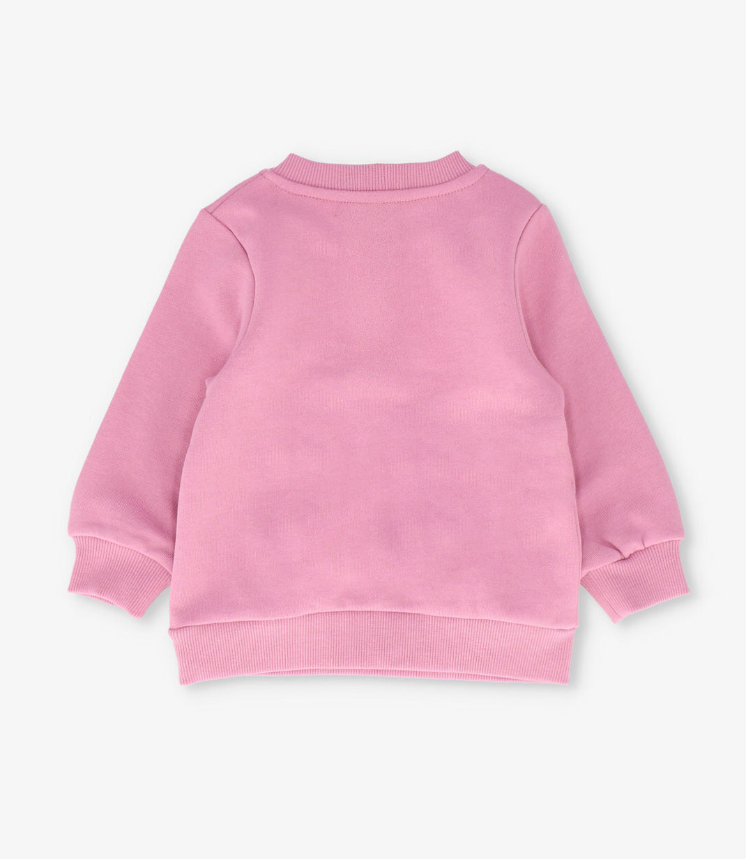Polerón niña básico rosado Limonada-2