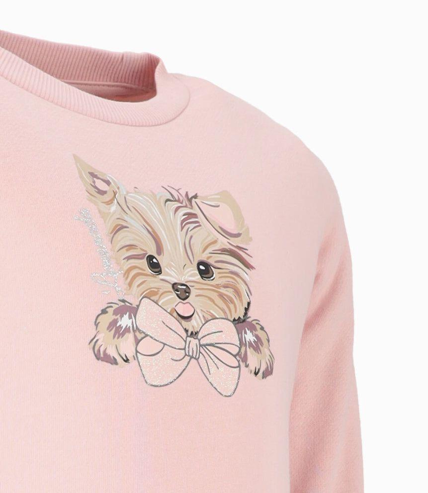 Polerón niña básico rosado Limonada-3