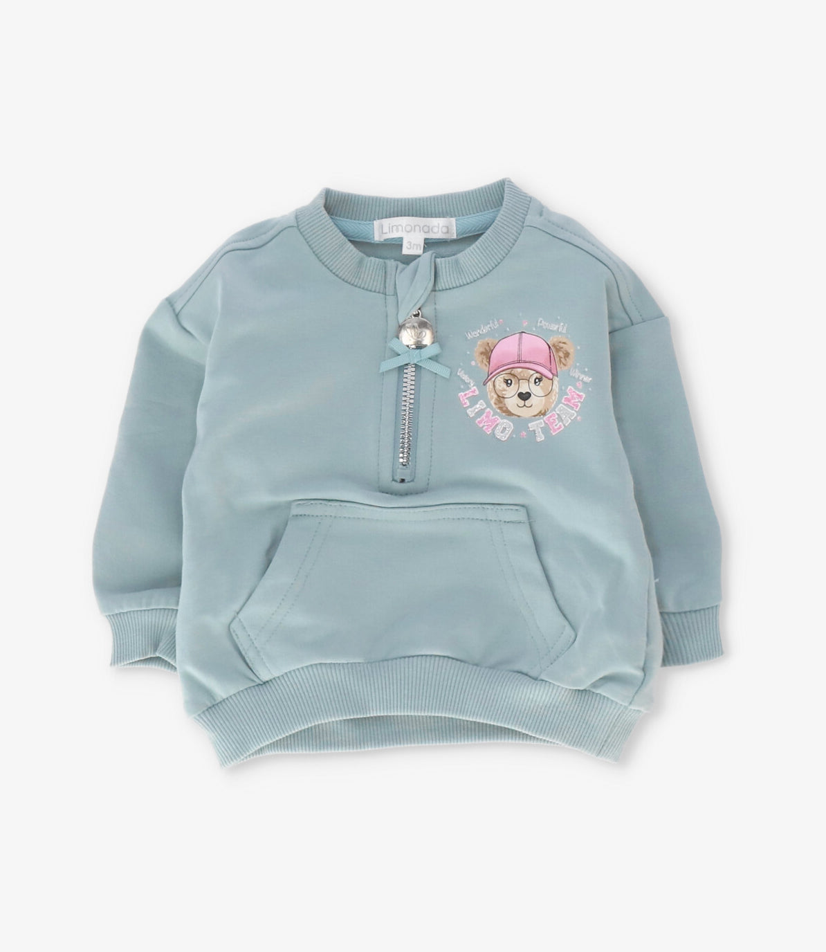 Conjunto bebé animal print turquesa Limonada-1