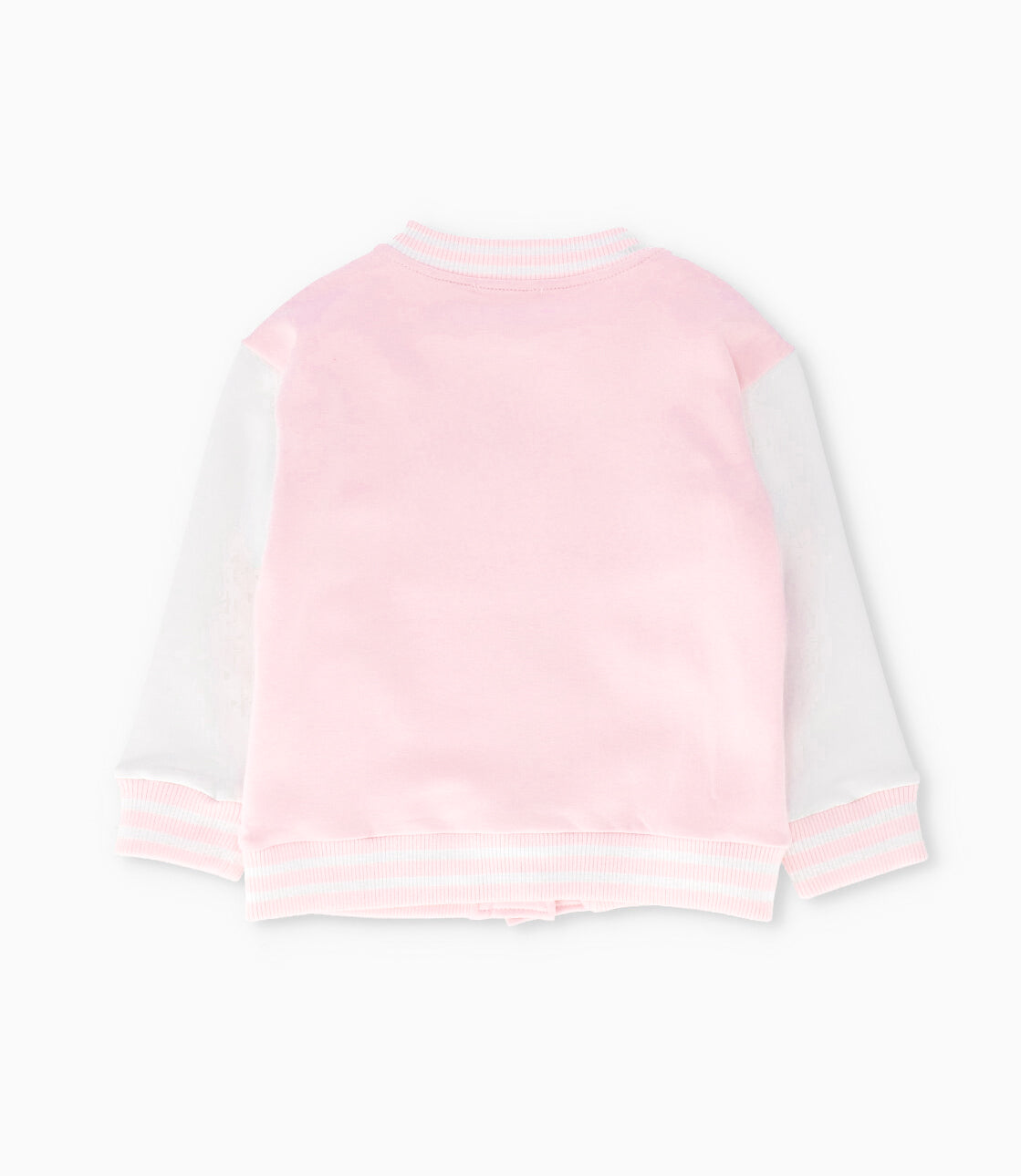 Chaqueta niña bomber con oso rosado Limonada-2