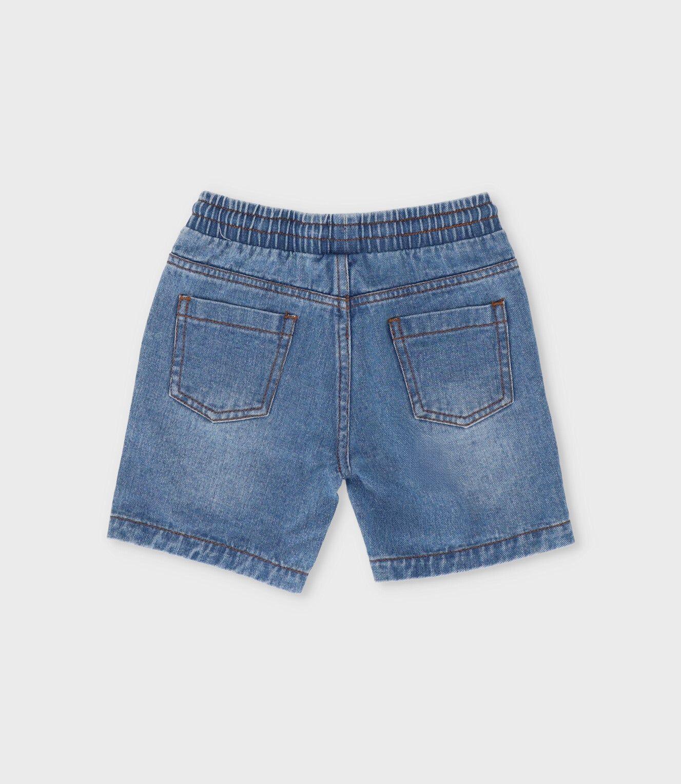 Bermuda bebé denim celeste Black and Blue-2