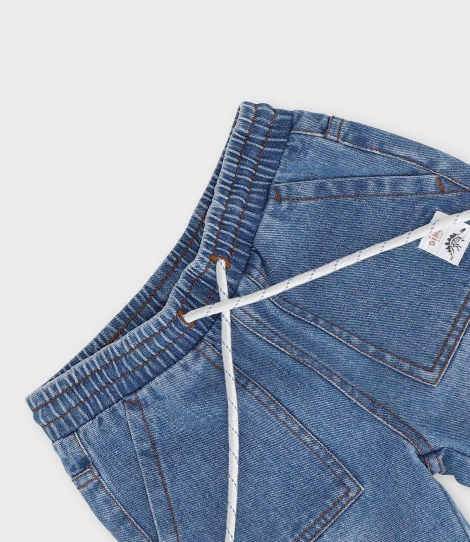 Bermuda bebé denim celeste Black and Blue-3