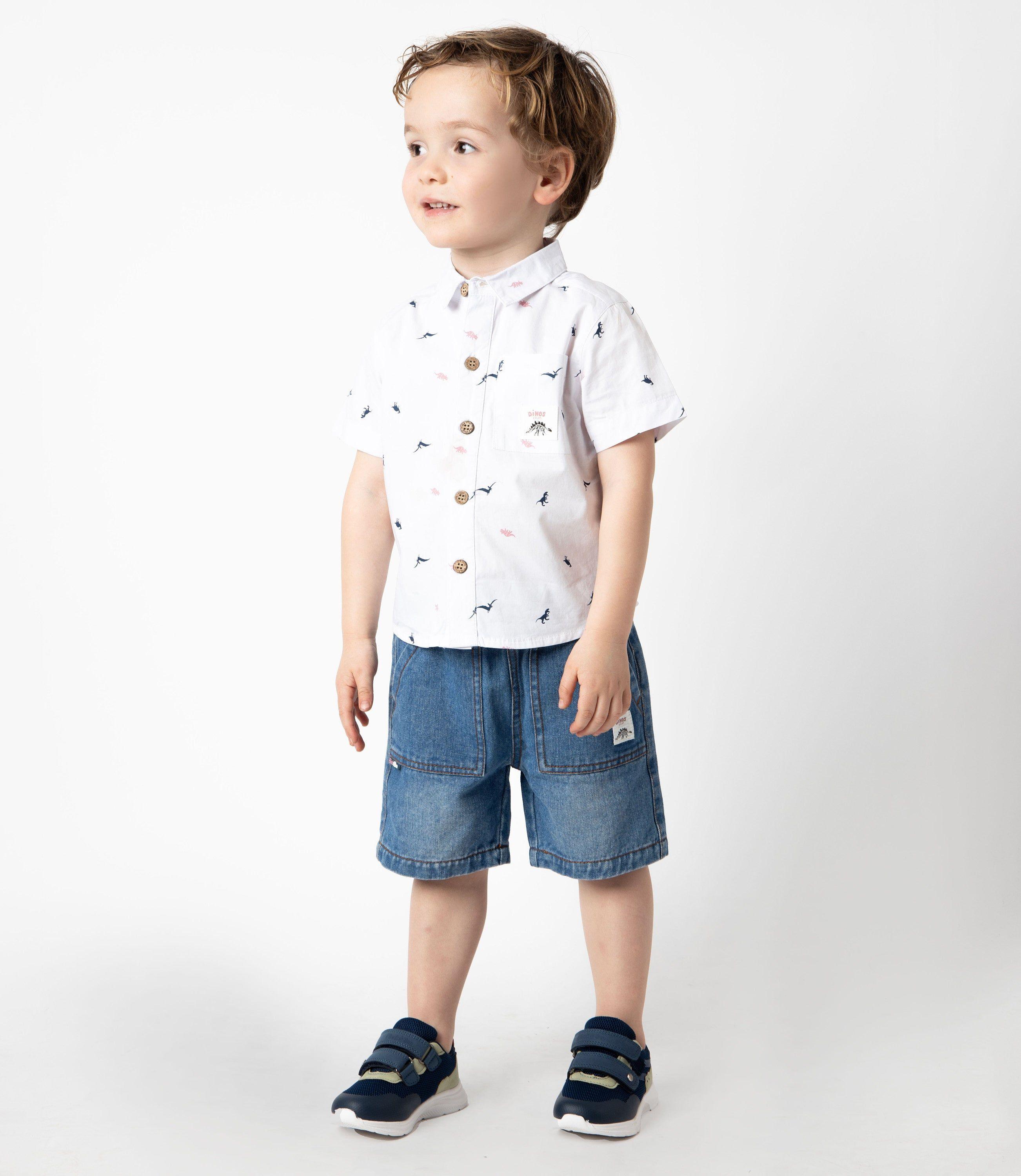 Bermuda bebé denim celeste Black and Blue-0