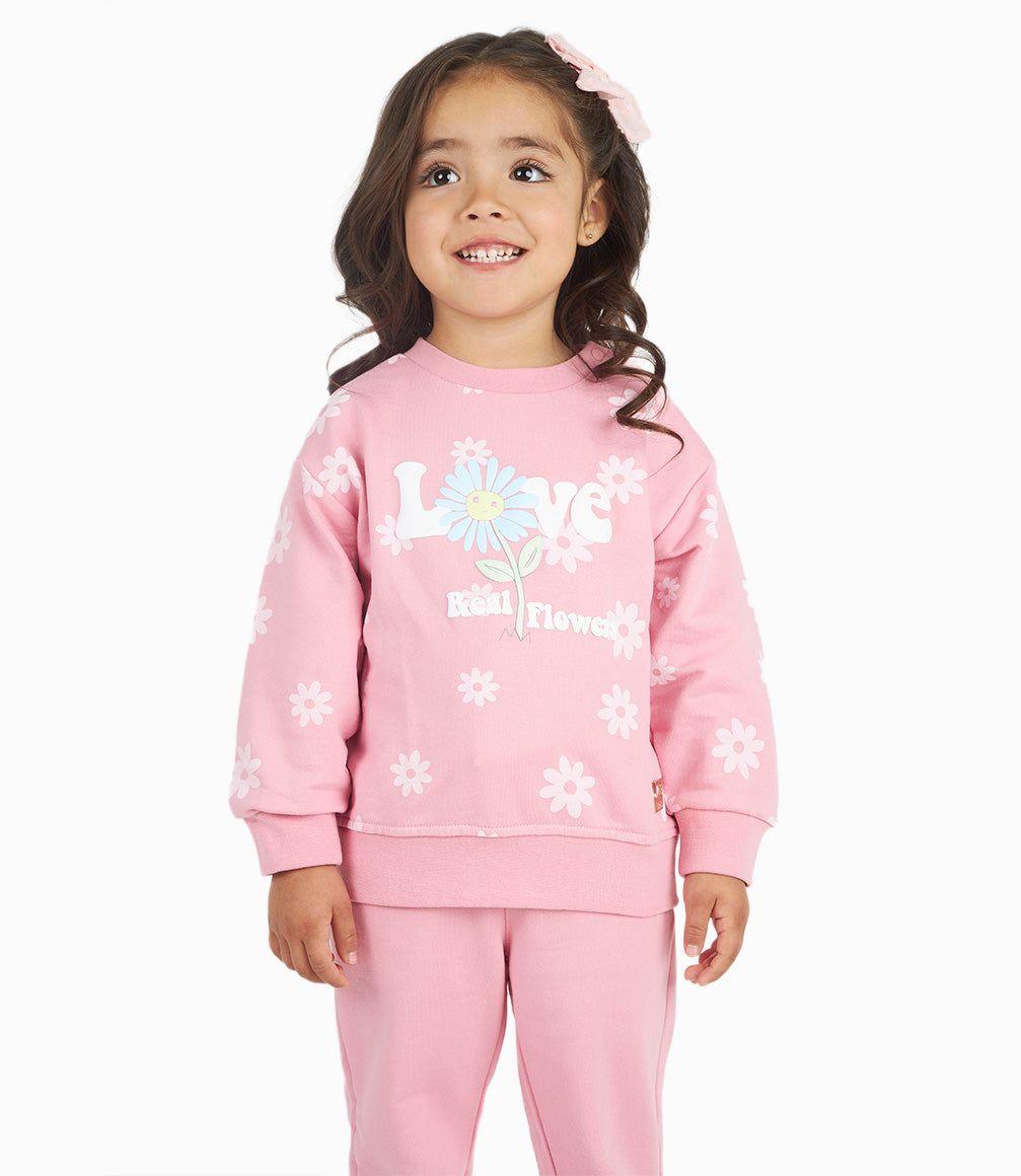 Conjunto Bebé Niña Estampado Rosado 4 Kids-5