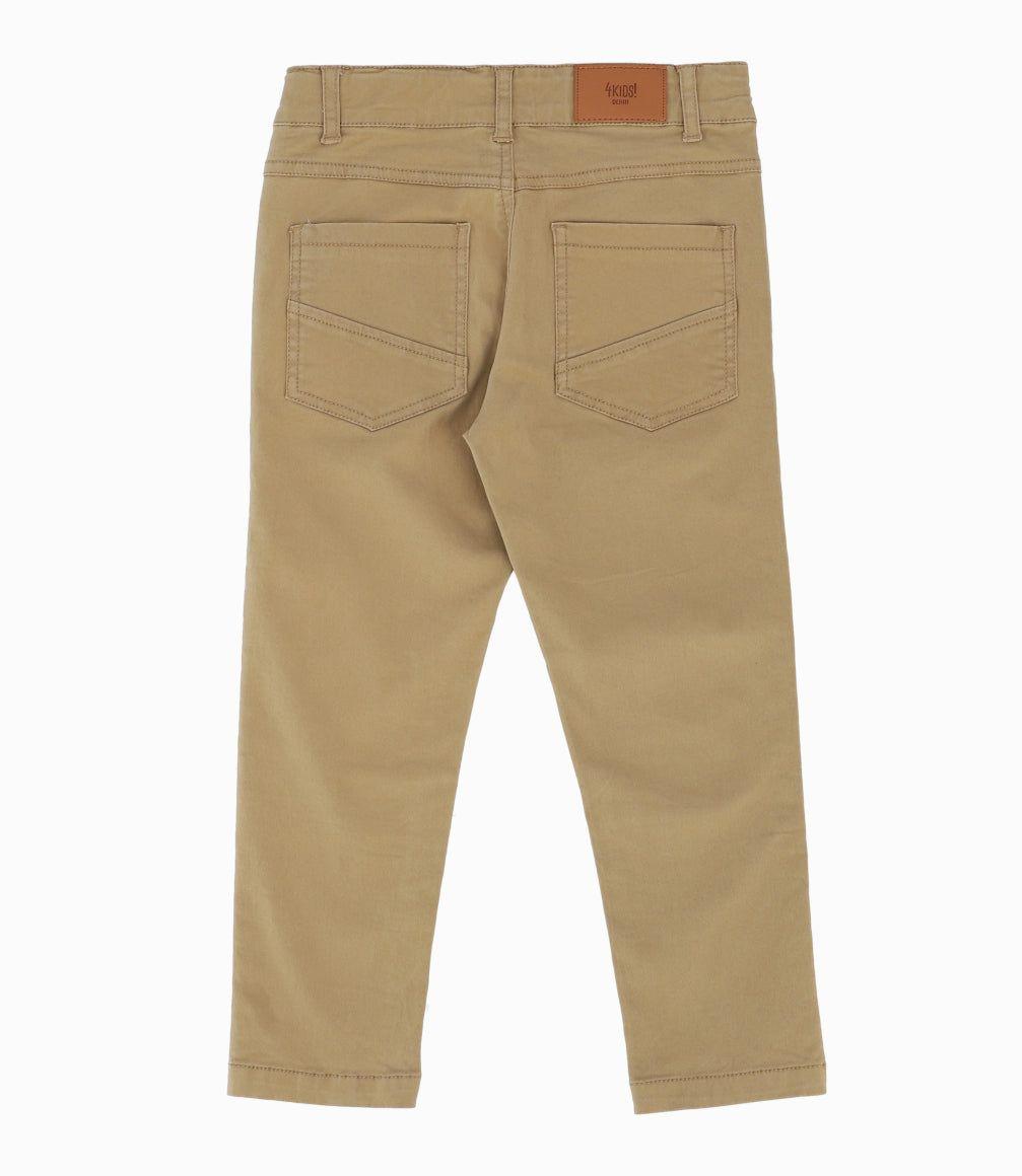 Pantalón Niño Básico Beige-1