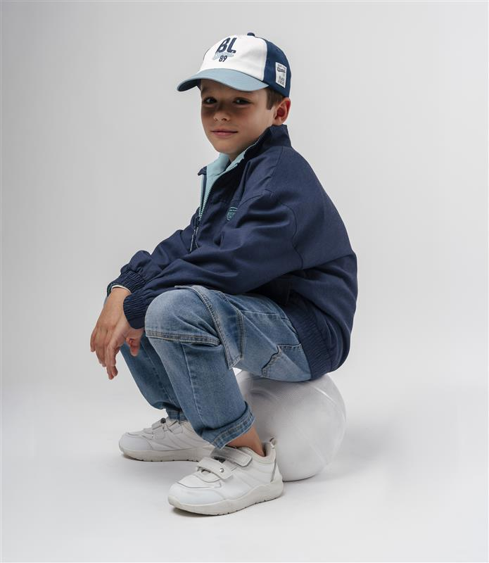 Chaqueta niño reversible beige Black and Blue-0