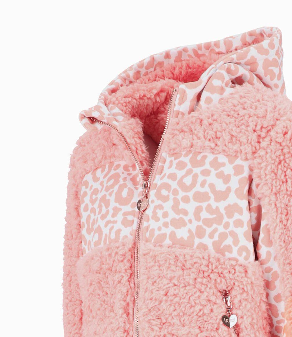 Polerón niña animal print rosado 4 Kids-2