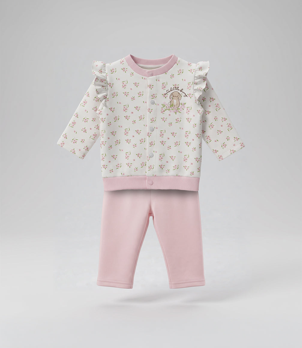 Buzo recién nacida con vuelos F13191270202 rosado 4 Kids-0