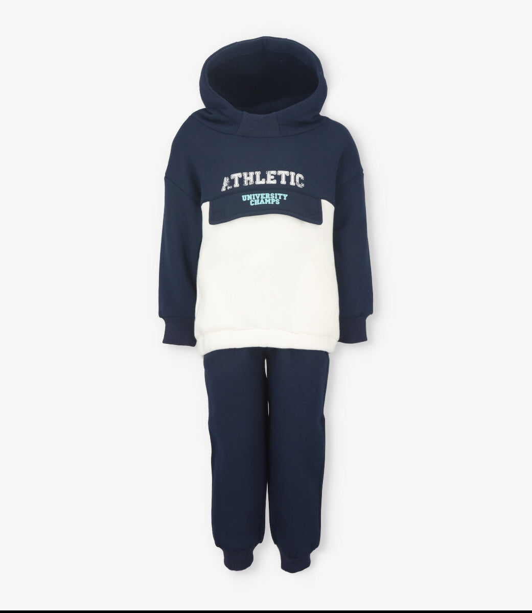 Buzo niño athletic azul marino Black and Blue-2