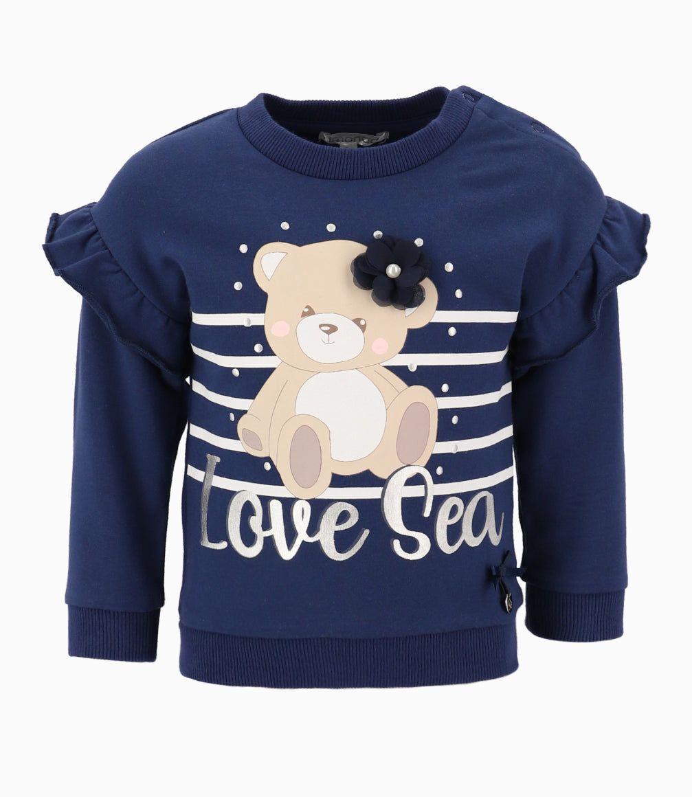 Polerón Bebé Con Oso Azul Marino-4