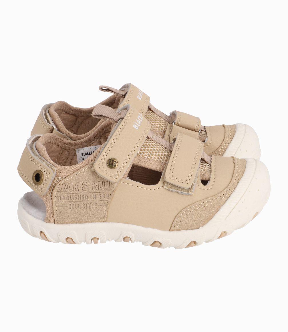 Sandalia Bebé Cangrejera Black and Blue Beige-1