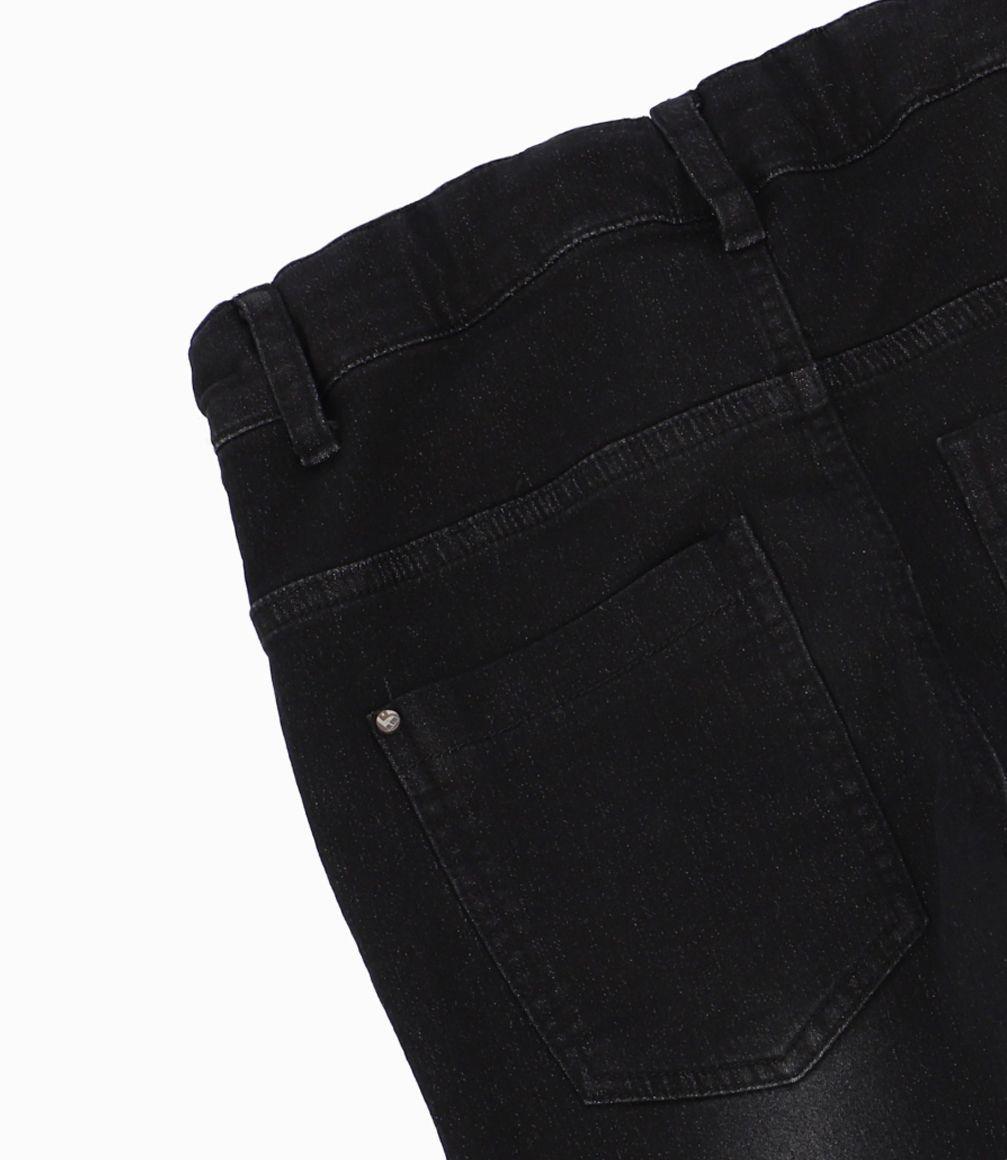 Jeans Niño Diseño Desgaste Black and Blue Denim Negro-4