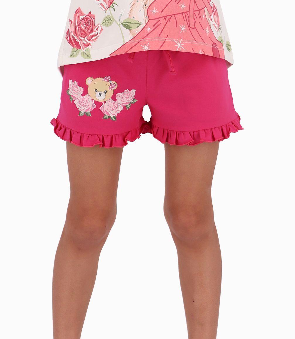 Short Con Volantes Niña Frutilla Limonada-0