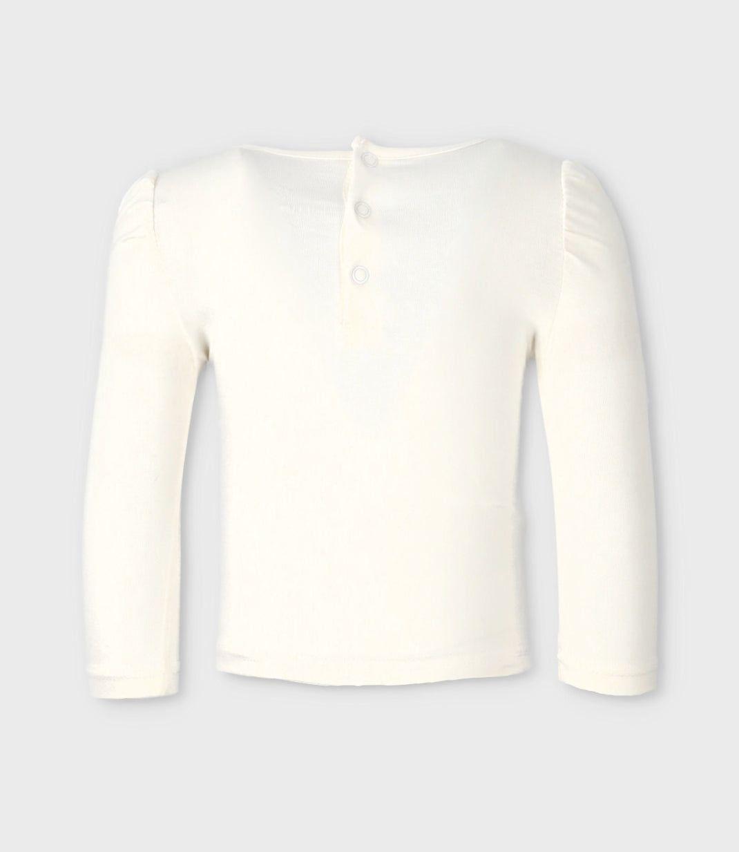 Polera bebés con osito blanco Limonada-1