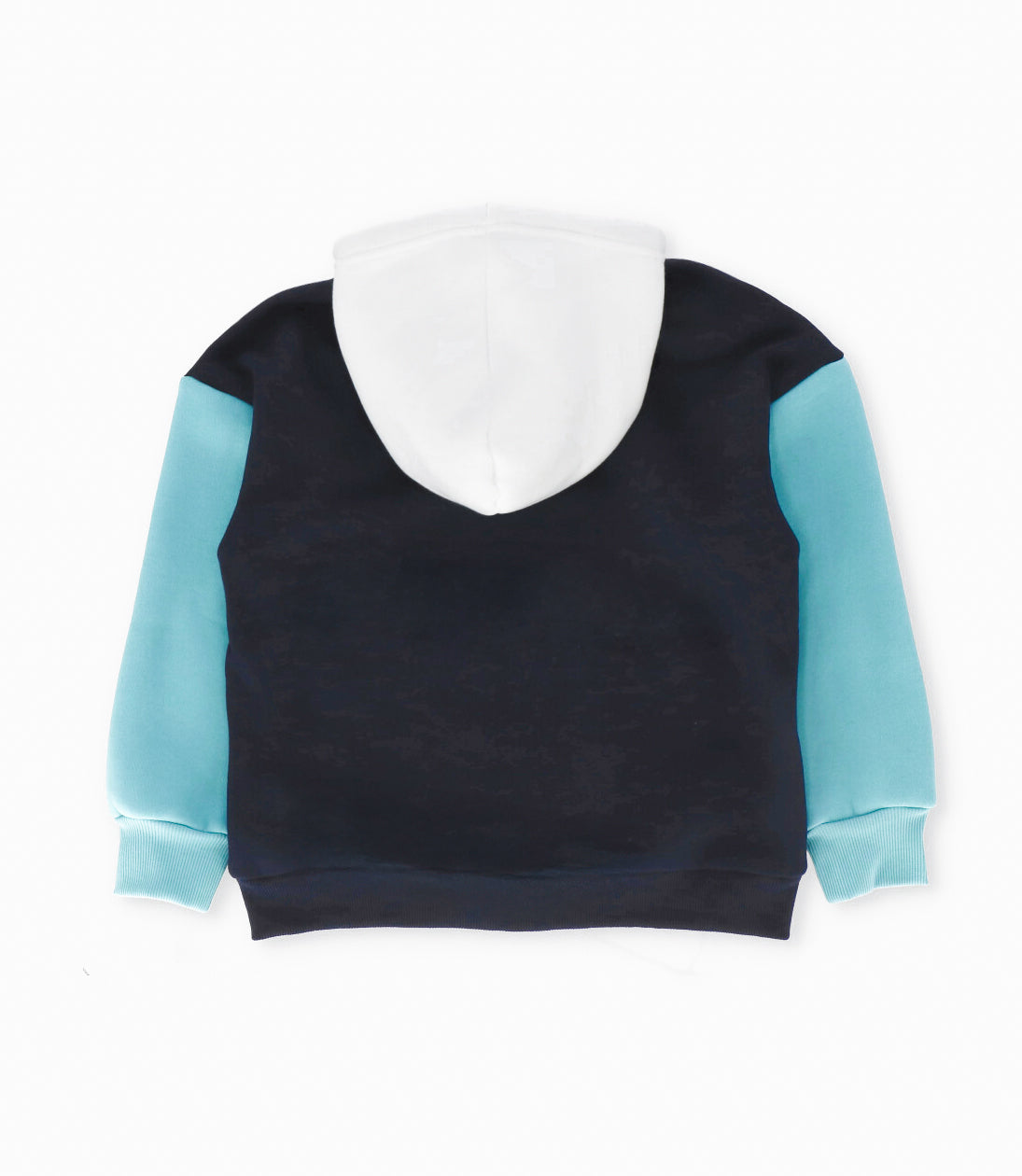 Polerón niño con gorro azul marino Black and Blue-2