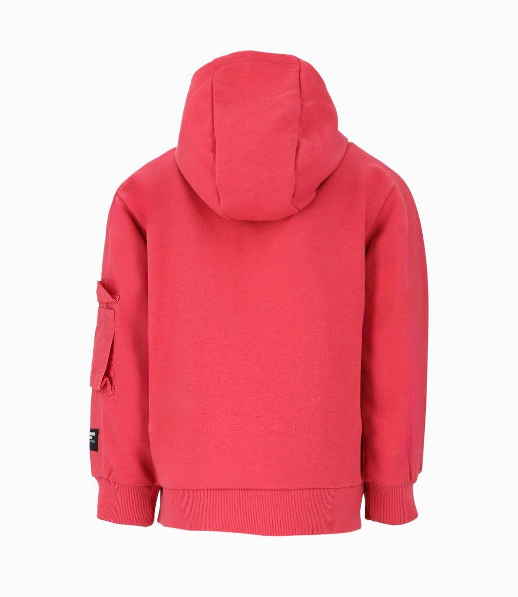 Polerón niño con gorro Rojo Black and Blue-1