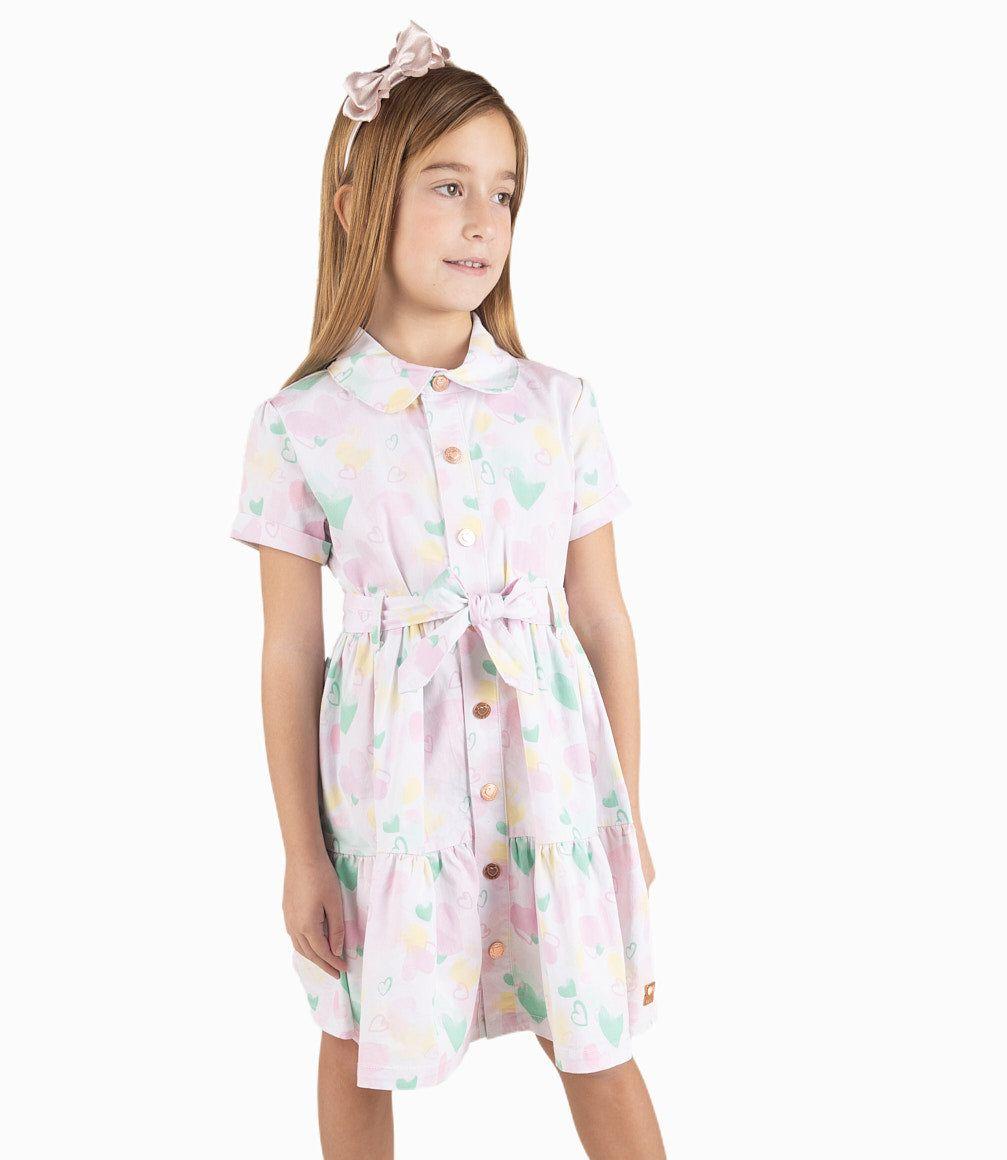 Vestido Niña Con Cinturón Varios-4