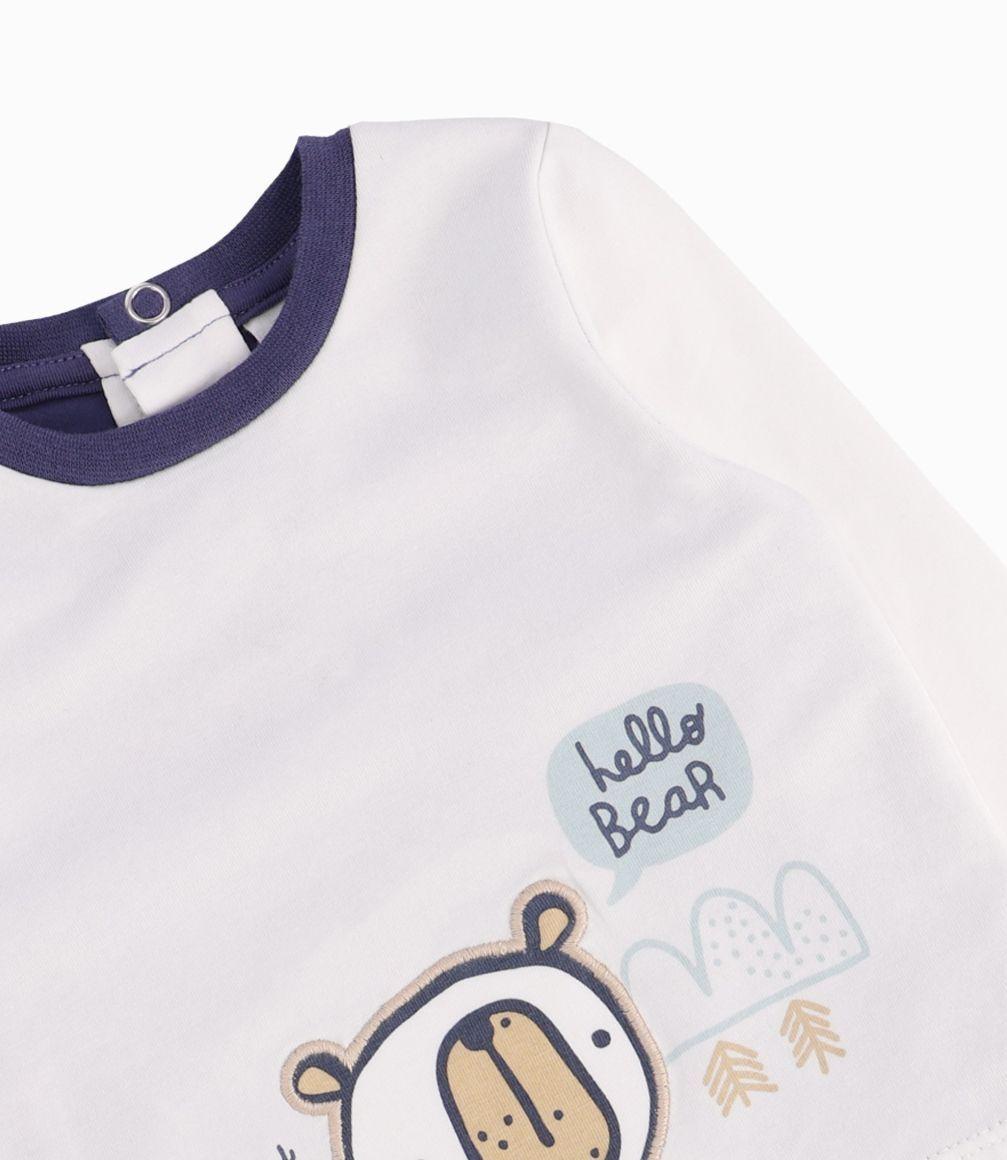 Body Recién Nacido Oso Tierno Black And Blue Crudo-1