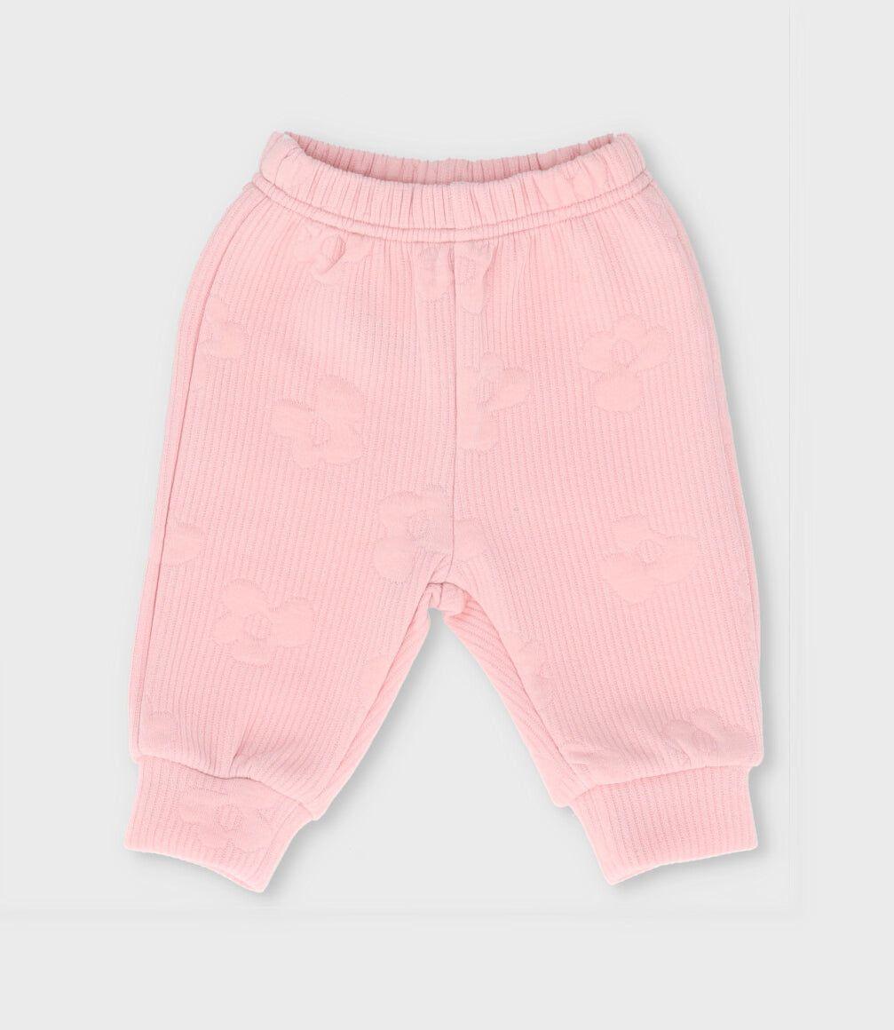 Buzo recién nacida acanalado rosado Limonada-3