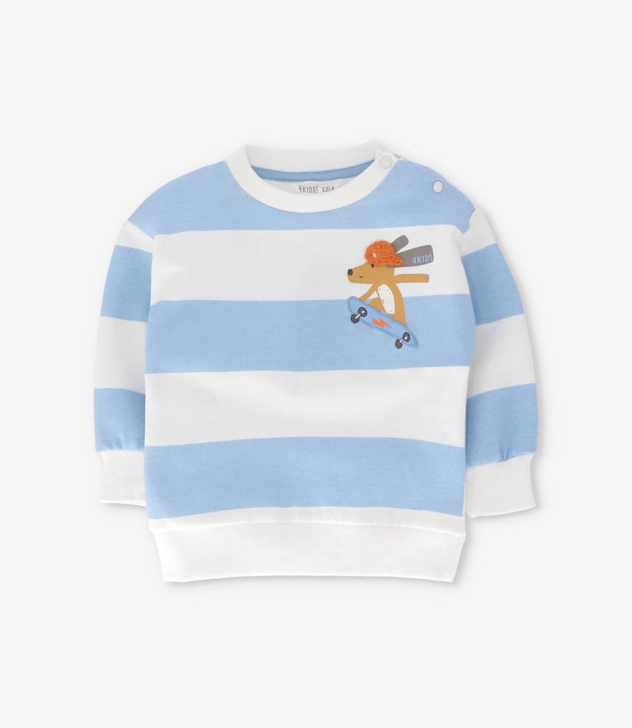 Polerón bebé skate celeste 4 Kids-0