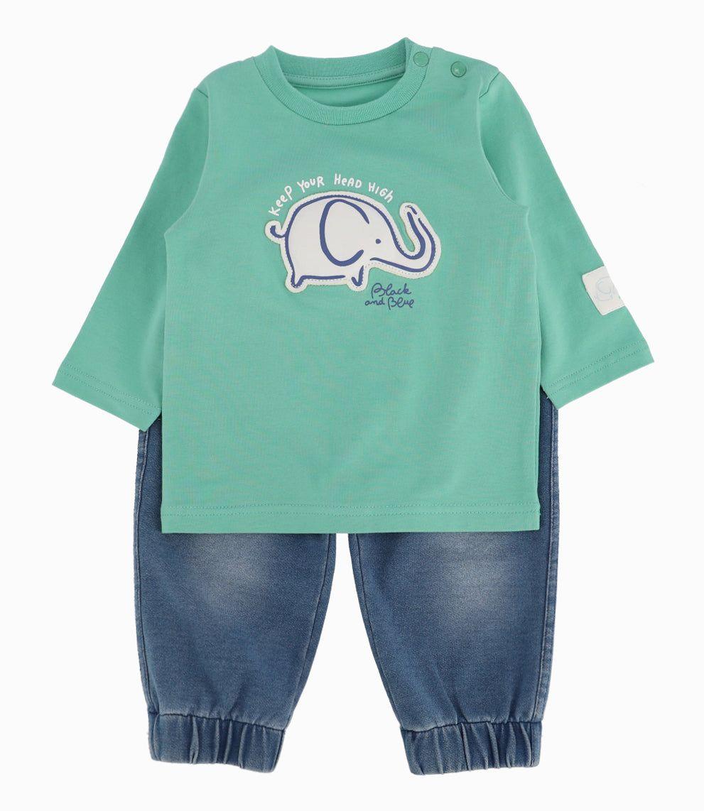 Conjunto Recién Nacido De Polera Y Pantalón-0