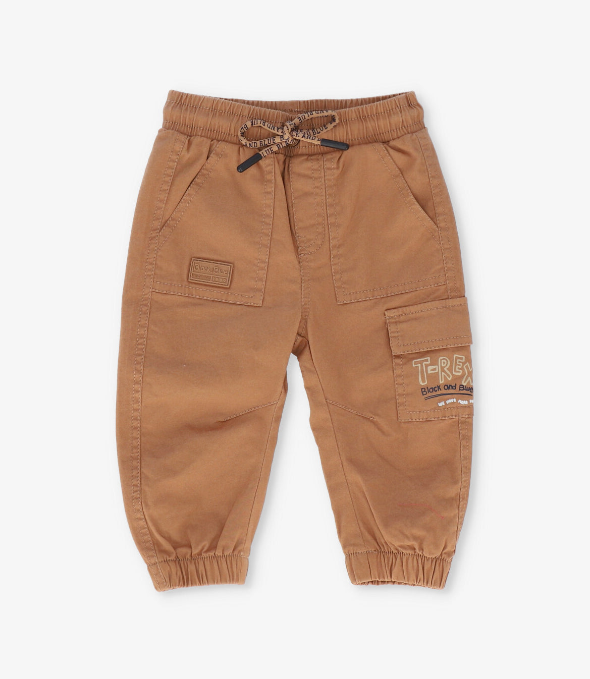 Pantalón bebé jogger camel Black and blue-0