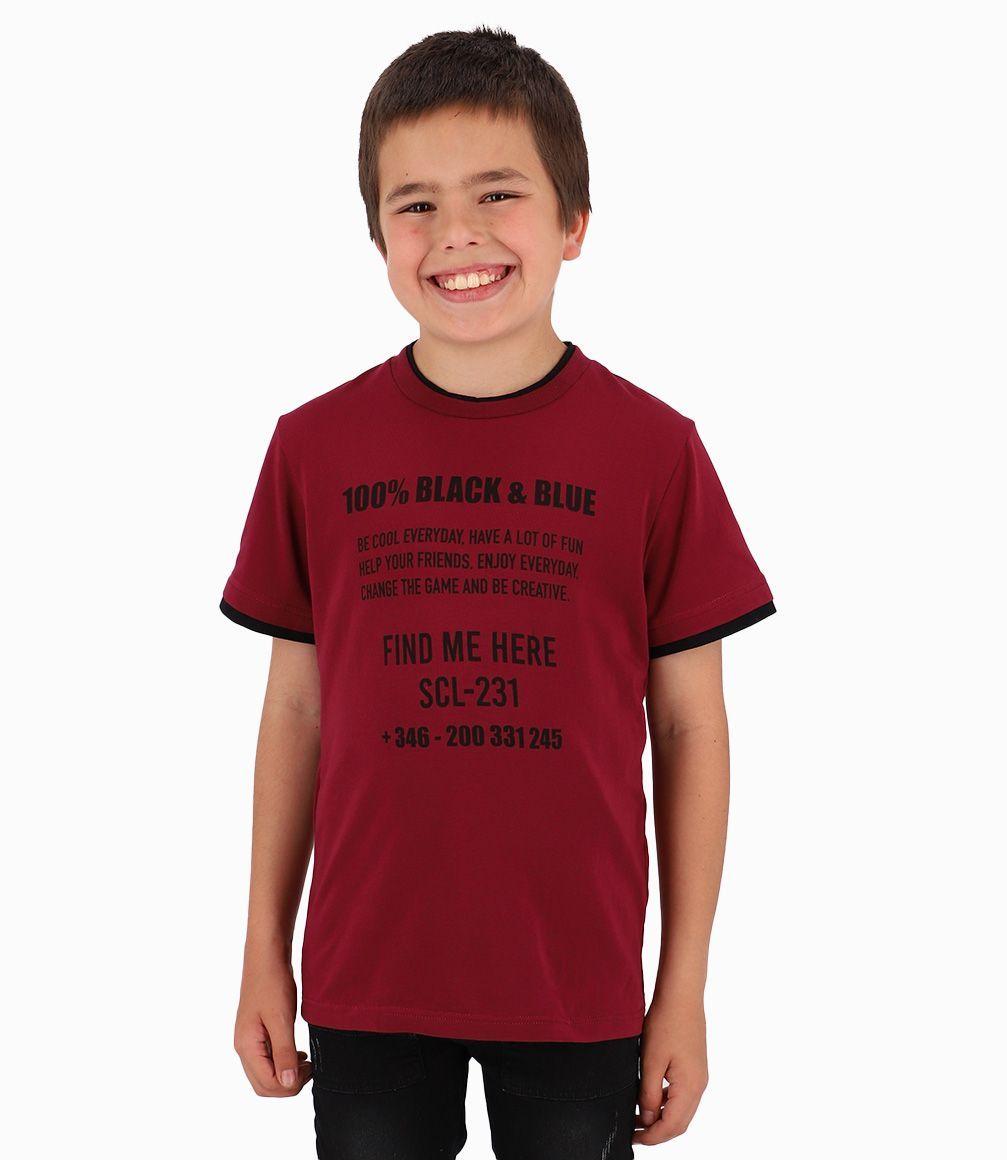 Polera Niño Find Me Here Black and Blue Burdeo-0