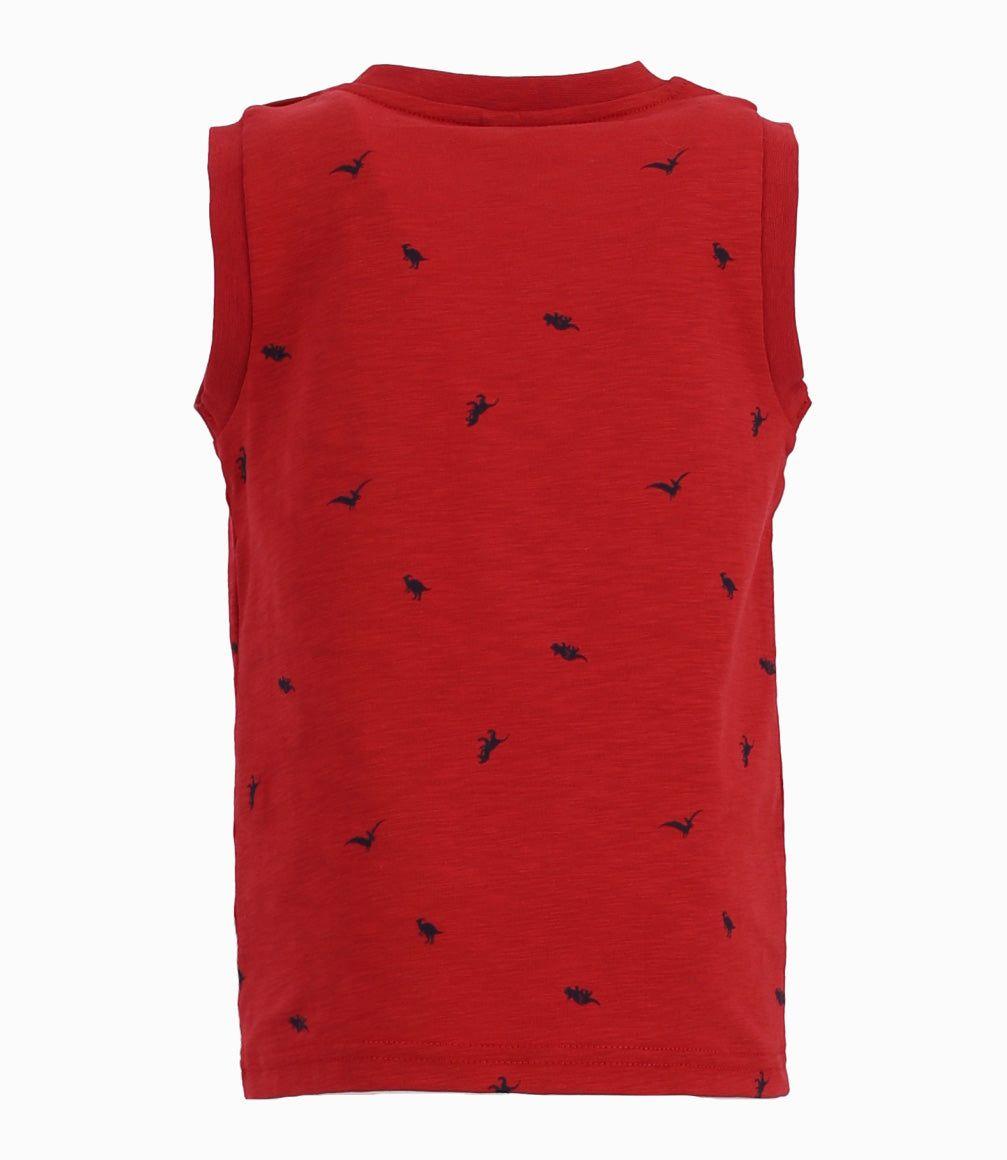 Polera Bebé Con Palmeras Rojo-3