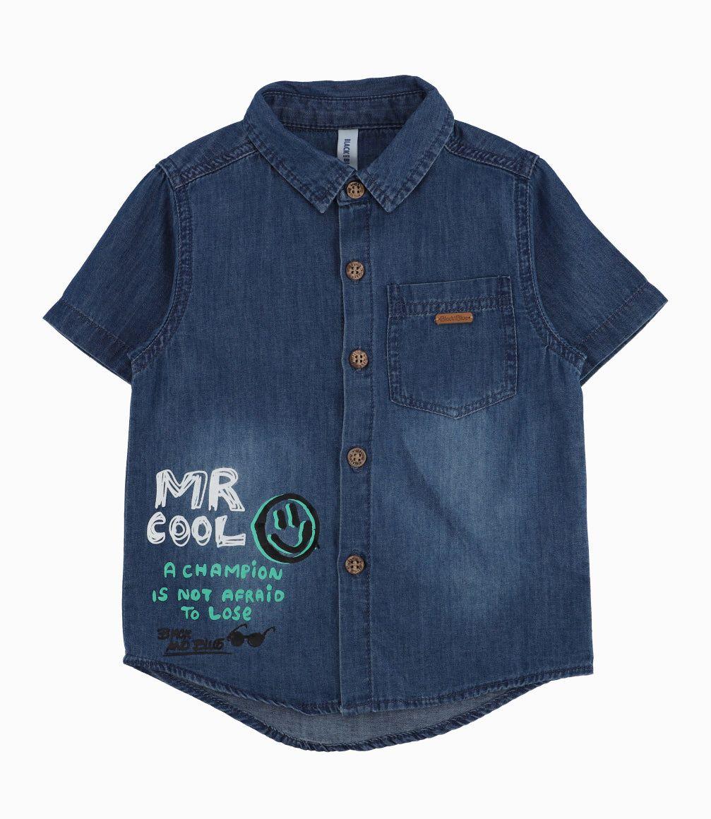 Camisa Bebé De Denim-0