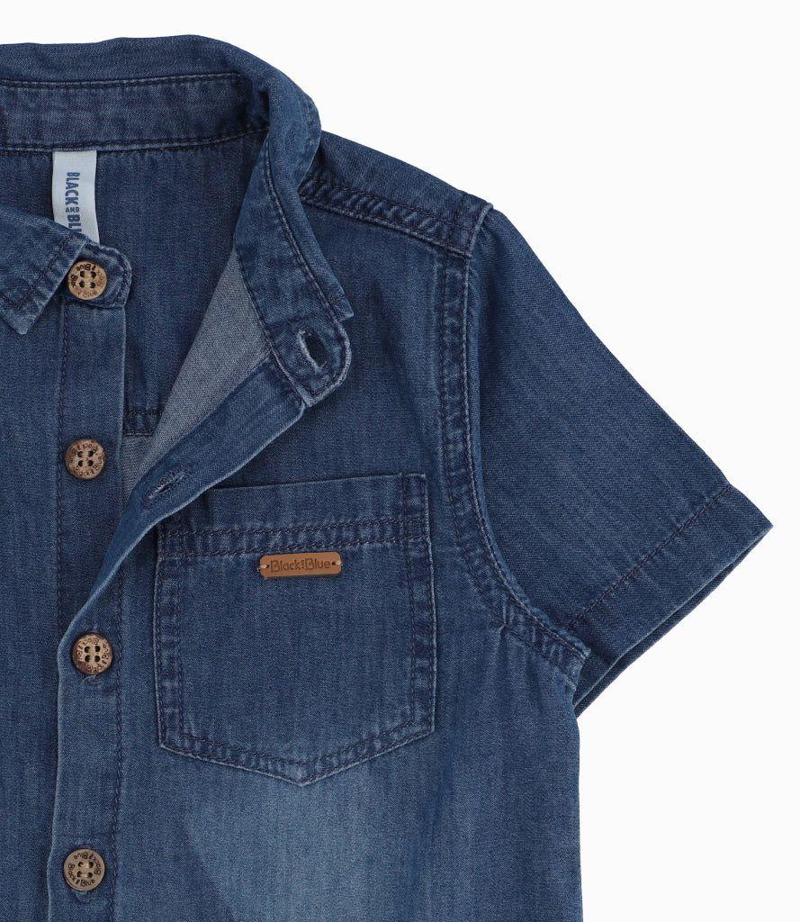 Camisa Bebé De Denim-5