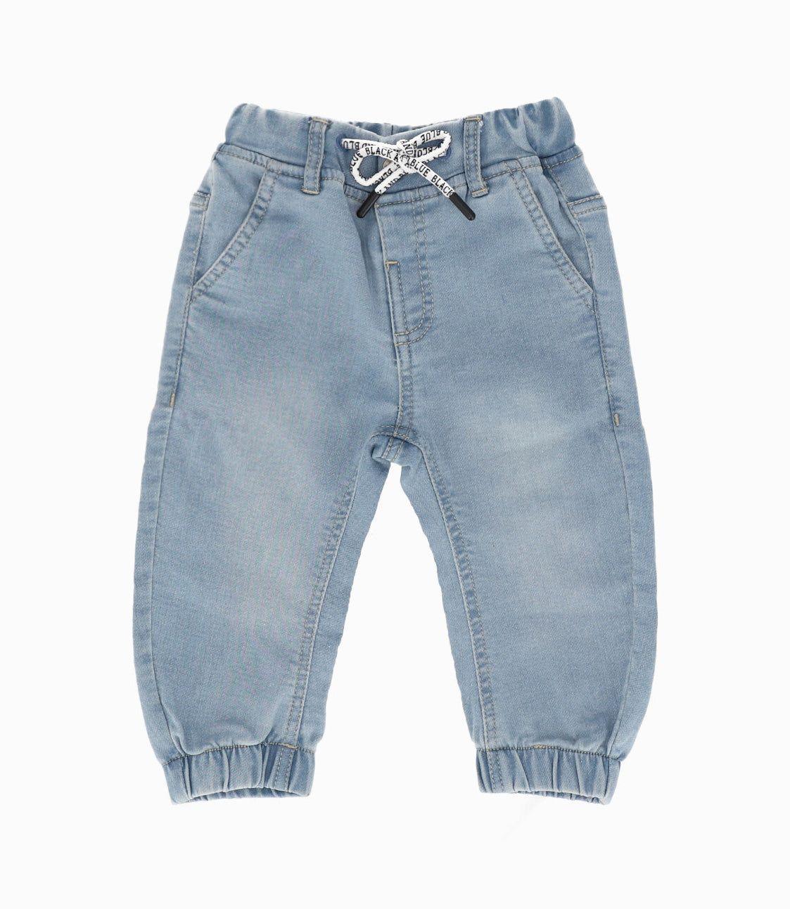 Jeans bebé jogger celeste Black and Blue-0