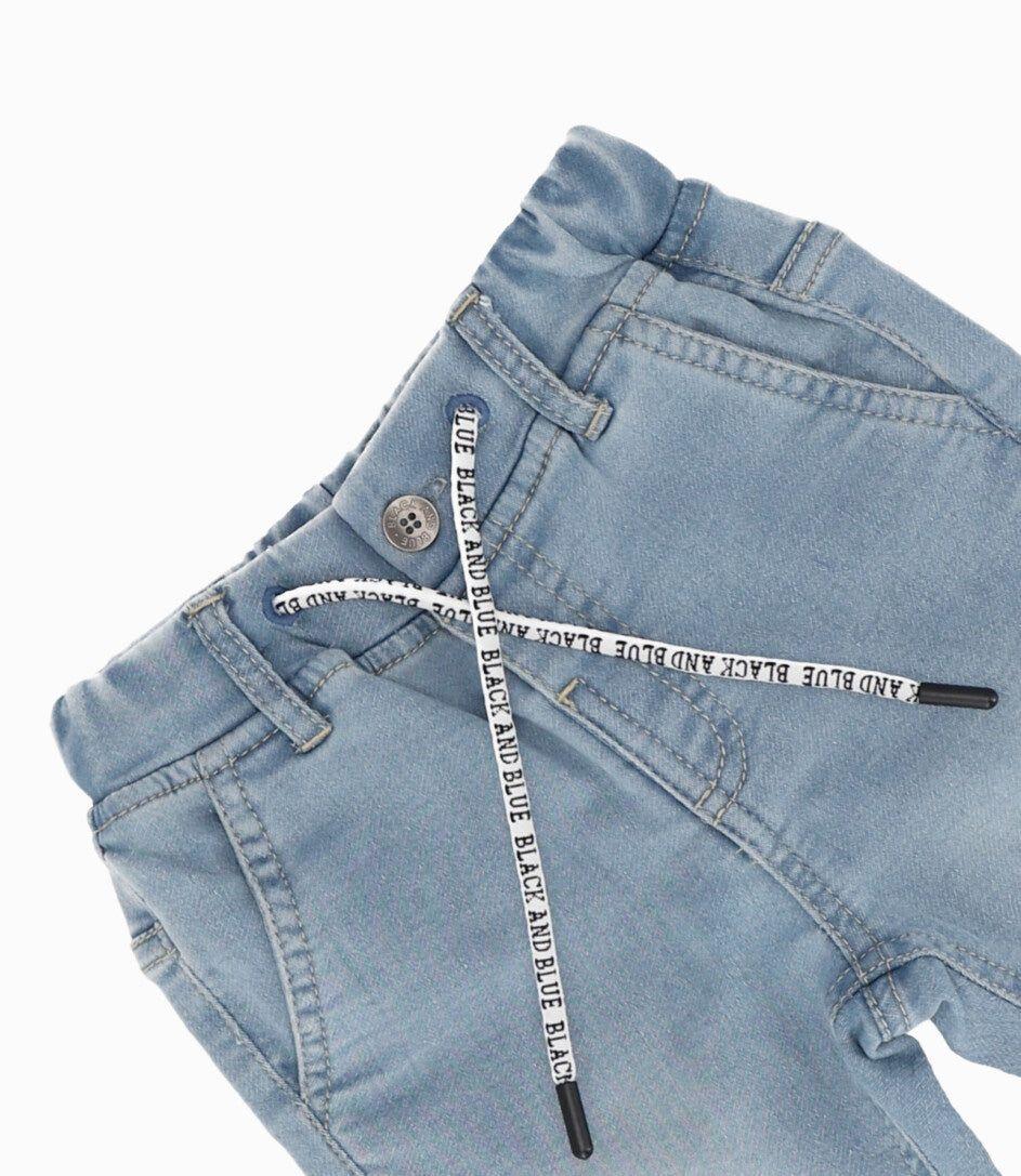 Jeans bebé jogger celeste Black and Blue-2