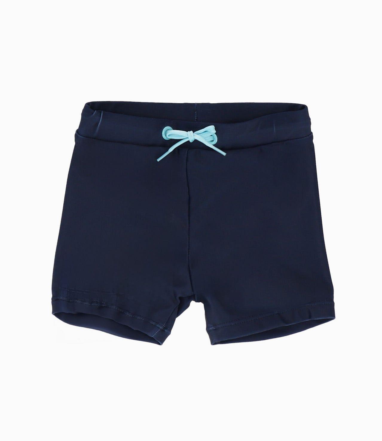 Traje de baño bebé con diseño azul marino Black and Blue-2