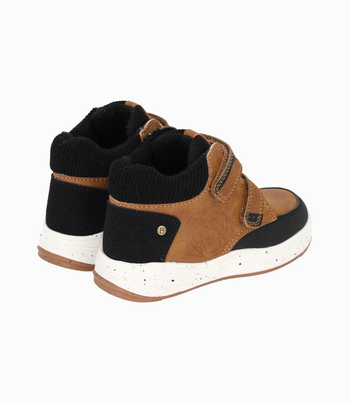 Botín niño con velcro base negro Black and Blue-2