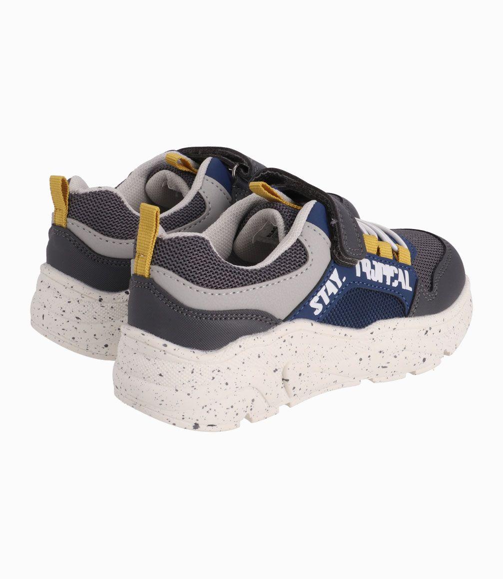 Zapatilla  Niño Gris Black and Blue-2