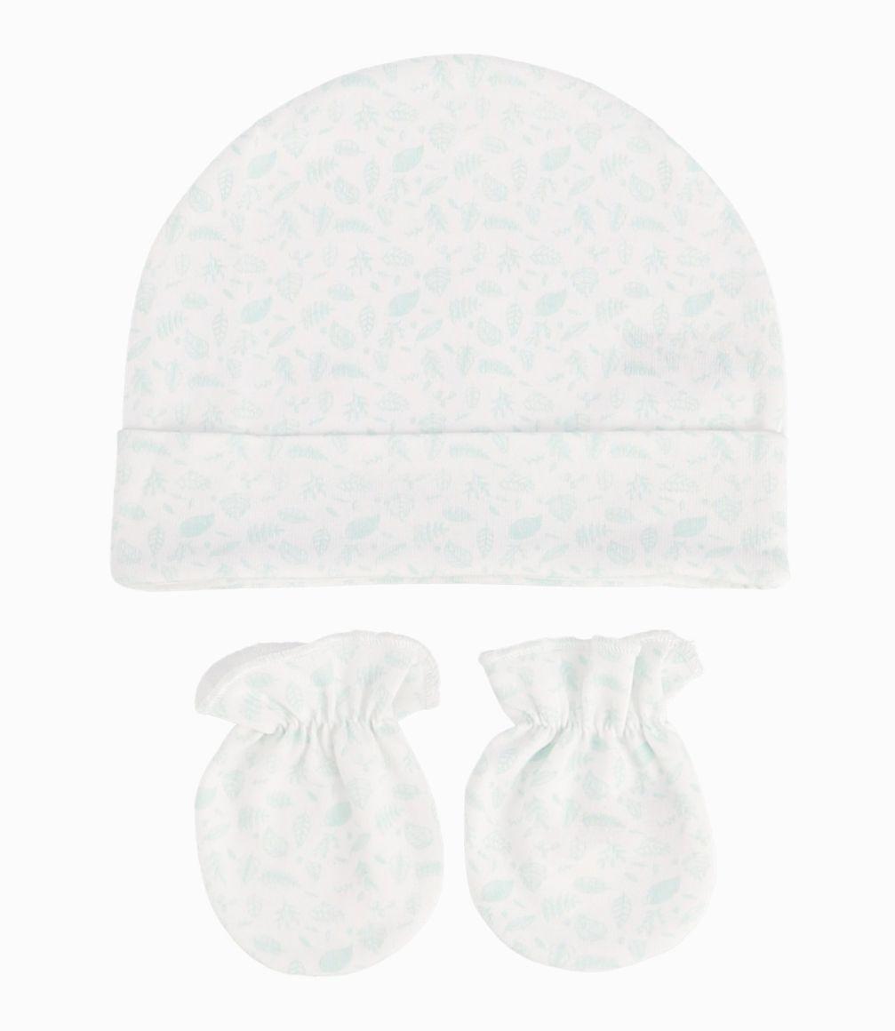 Ajuar Recién Nacido Con Hojas Y Soles Blanco-3