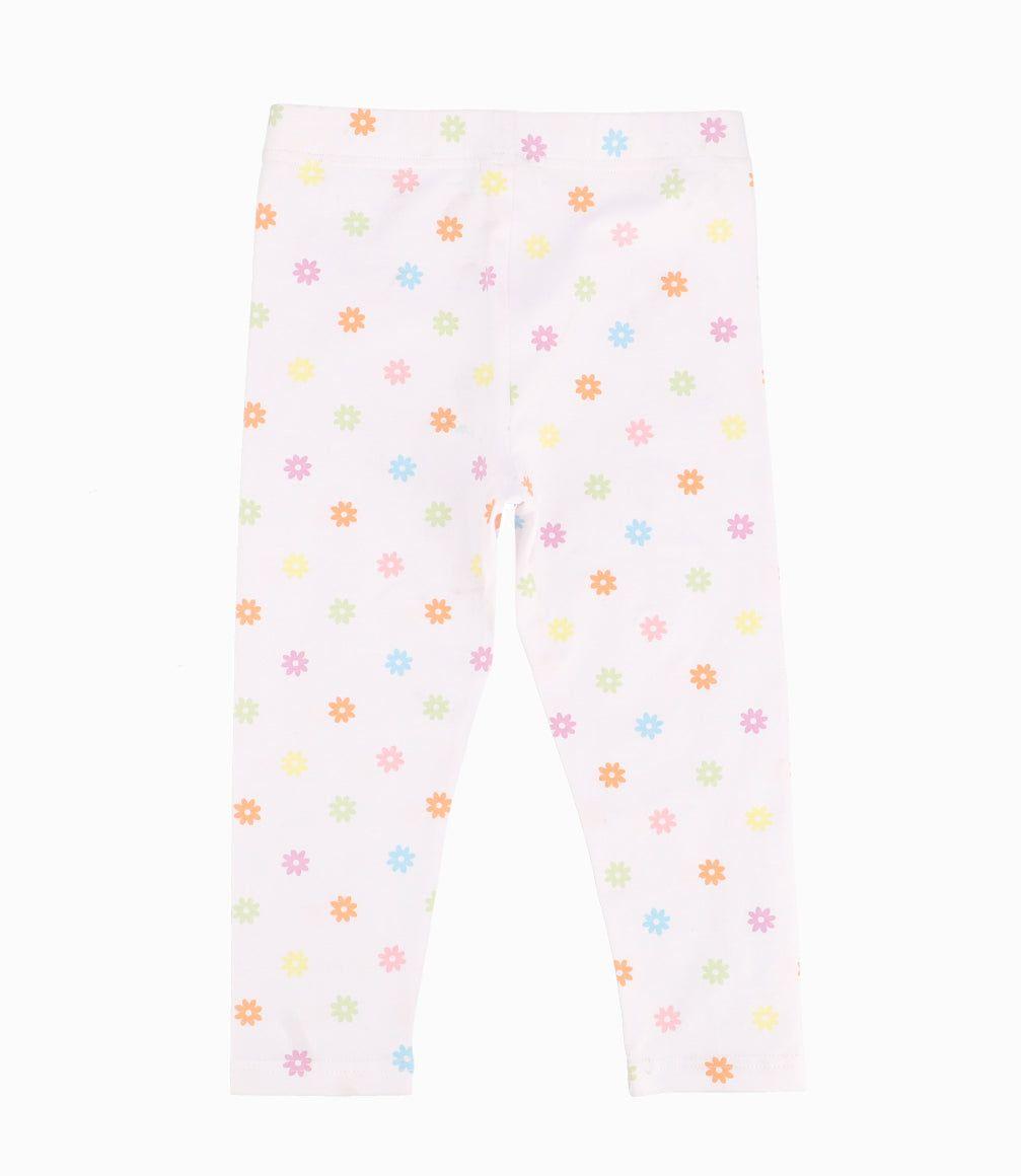 Calza Niña Floreada Blanco 4 Kids-5