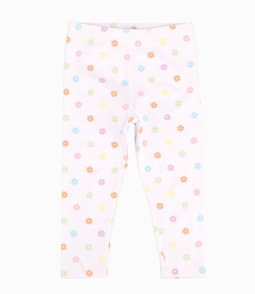 Calza Niña Floreada Blanco 4 Kids-0