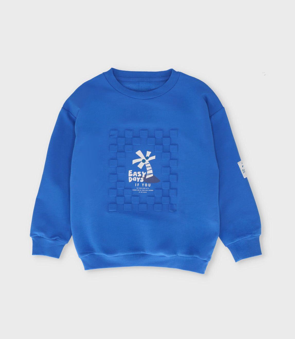 Polerón niño con diseño azul Black and Blue-0