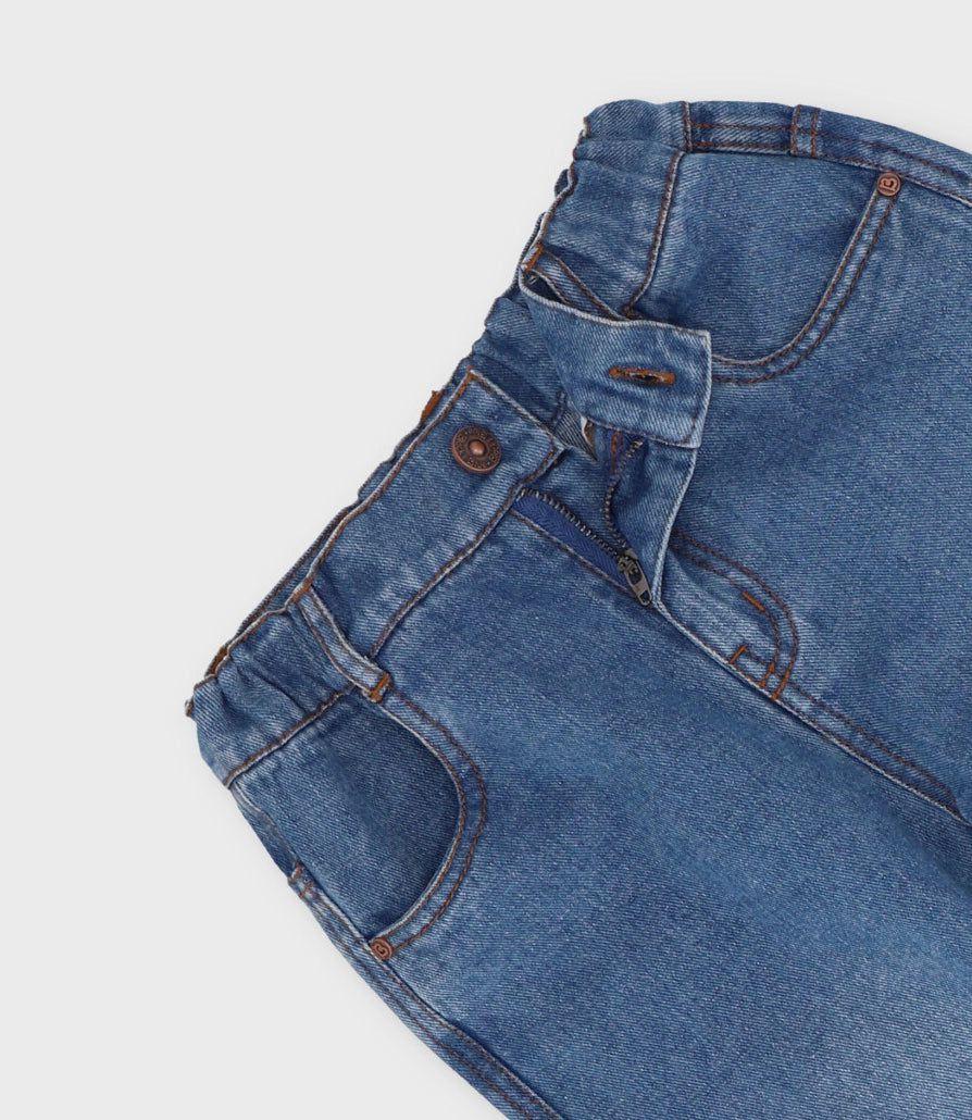Jeans niño cargo celeste Black and Blue-3