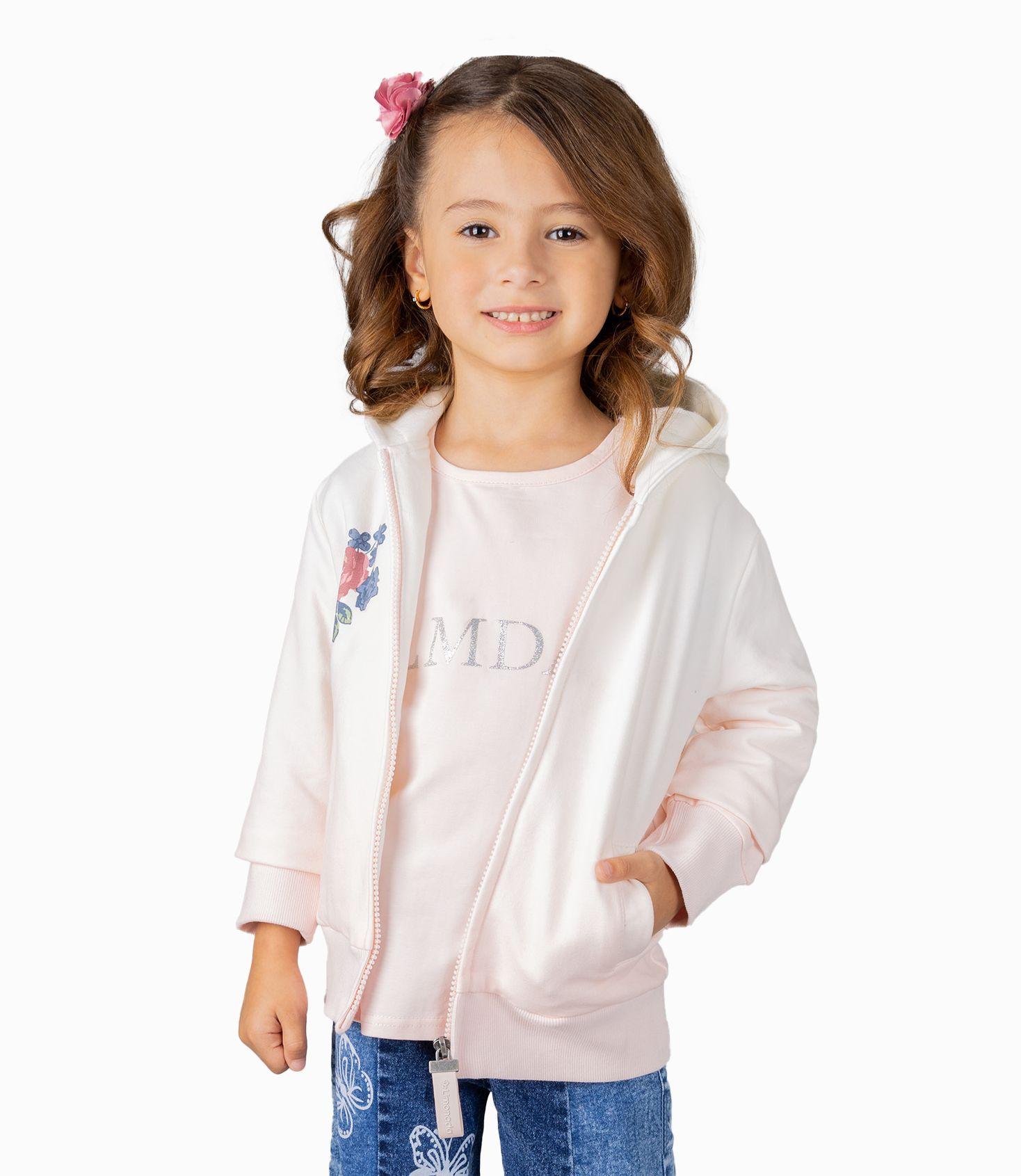 Polerón Niña Tie Dye Limonada Rosado-0